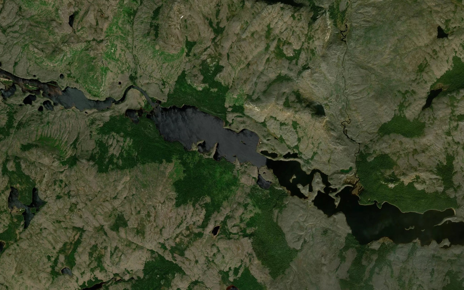 Satellite map of the Lac du Vison