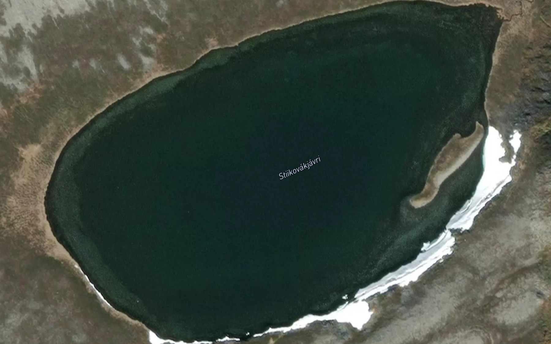 Satellite map of the Stiikuvakjavri