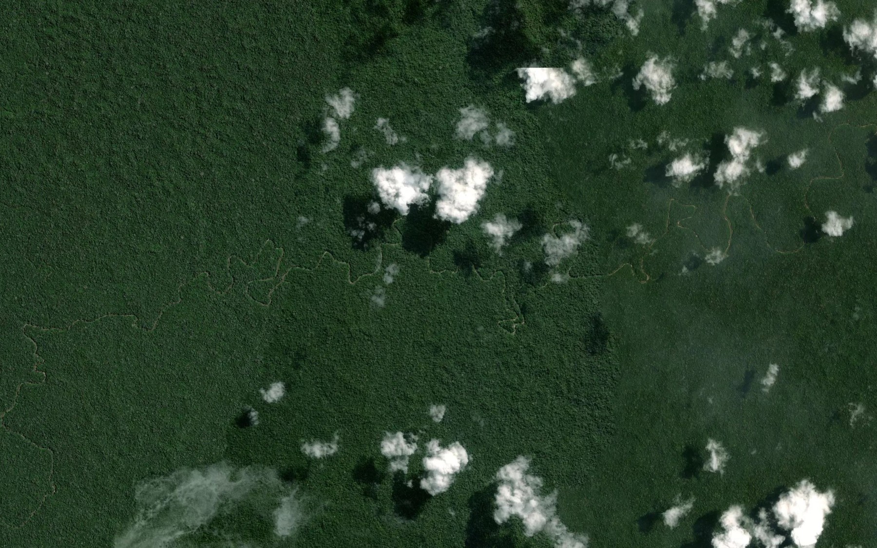 Satellite map of the Quebrada Huito