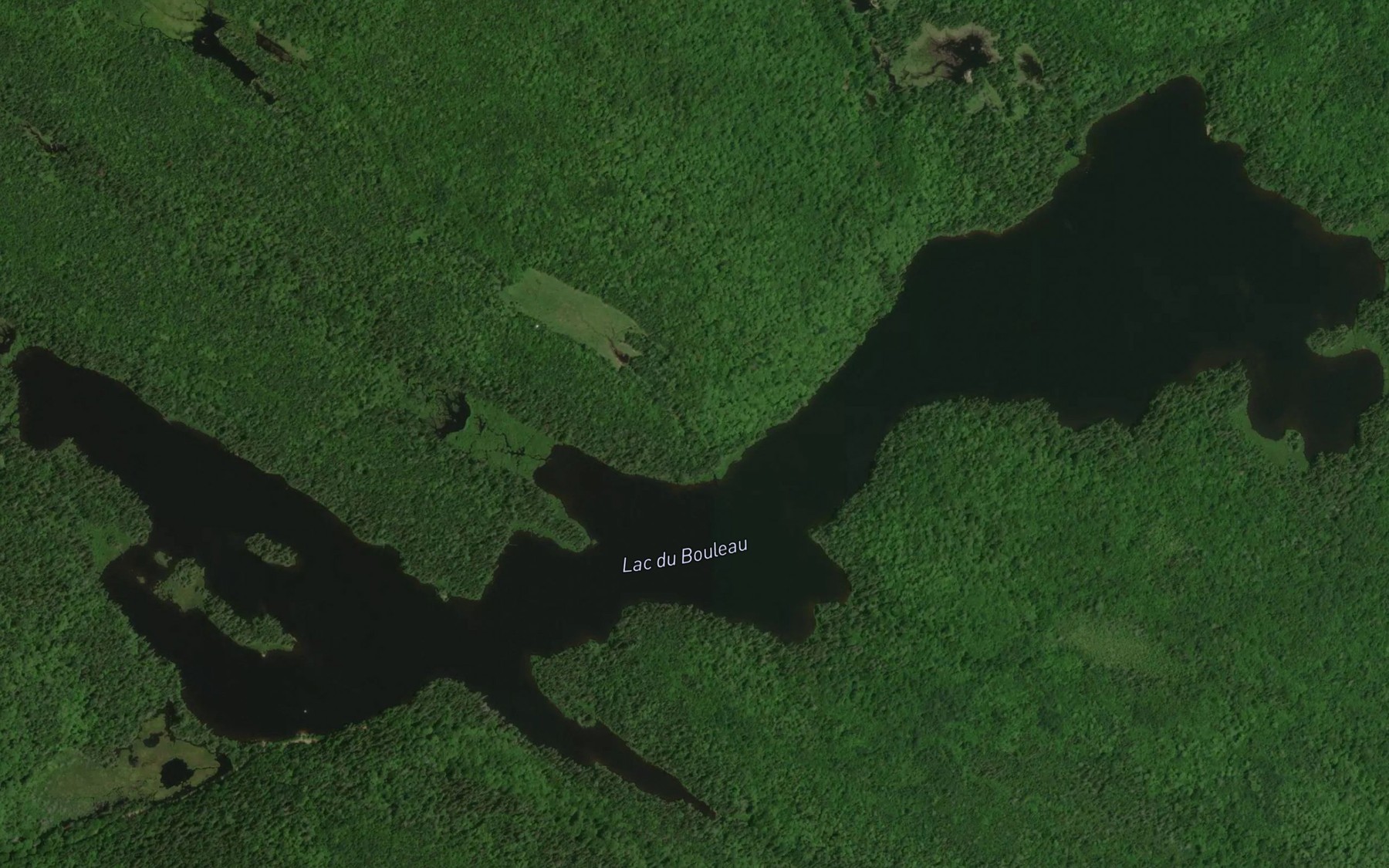 Satellite map of the Lac du Bouleau