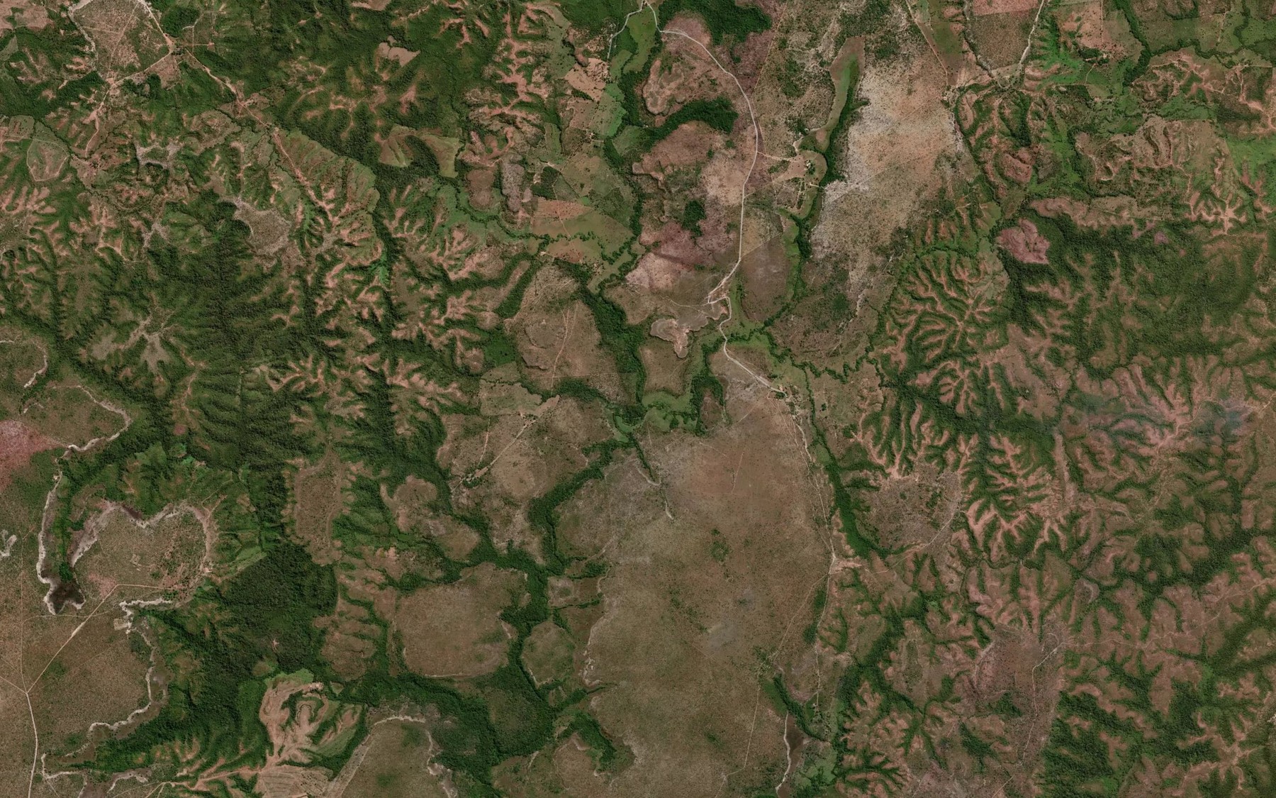 Satellite map of the Corrego Jenipapo Formoso