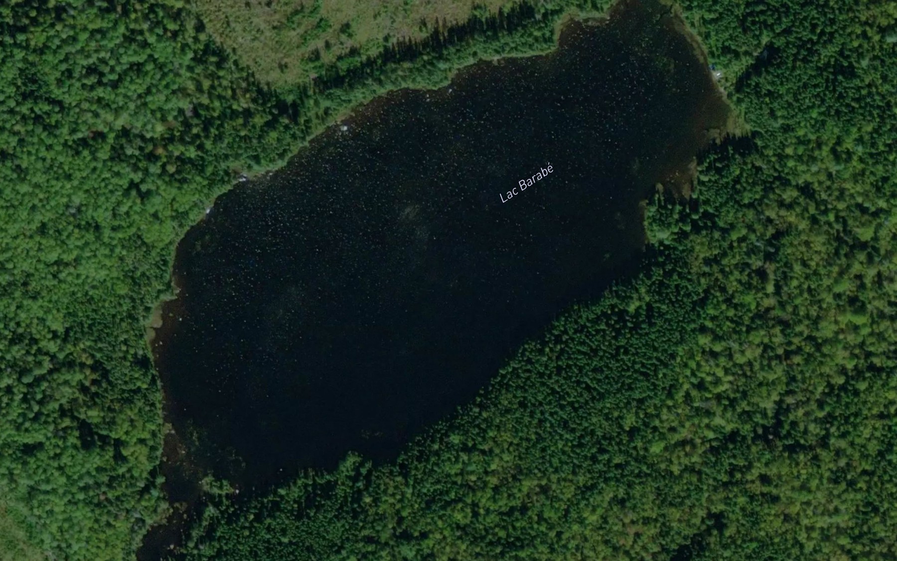 Satellite map of the Lac Barabe