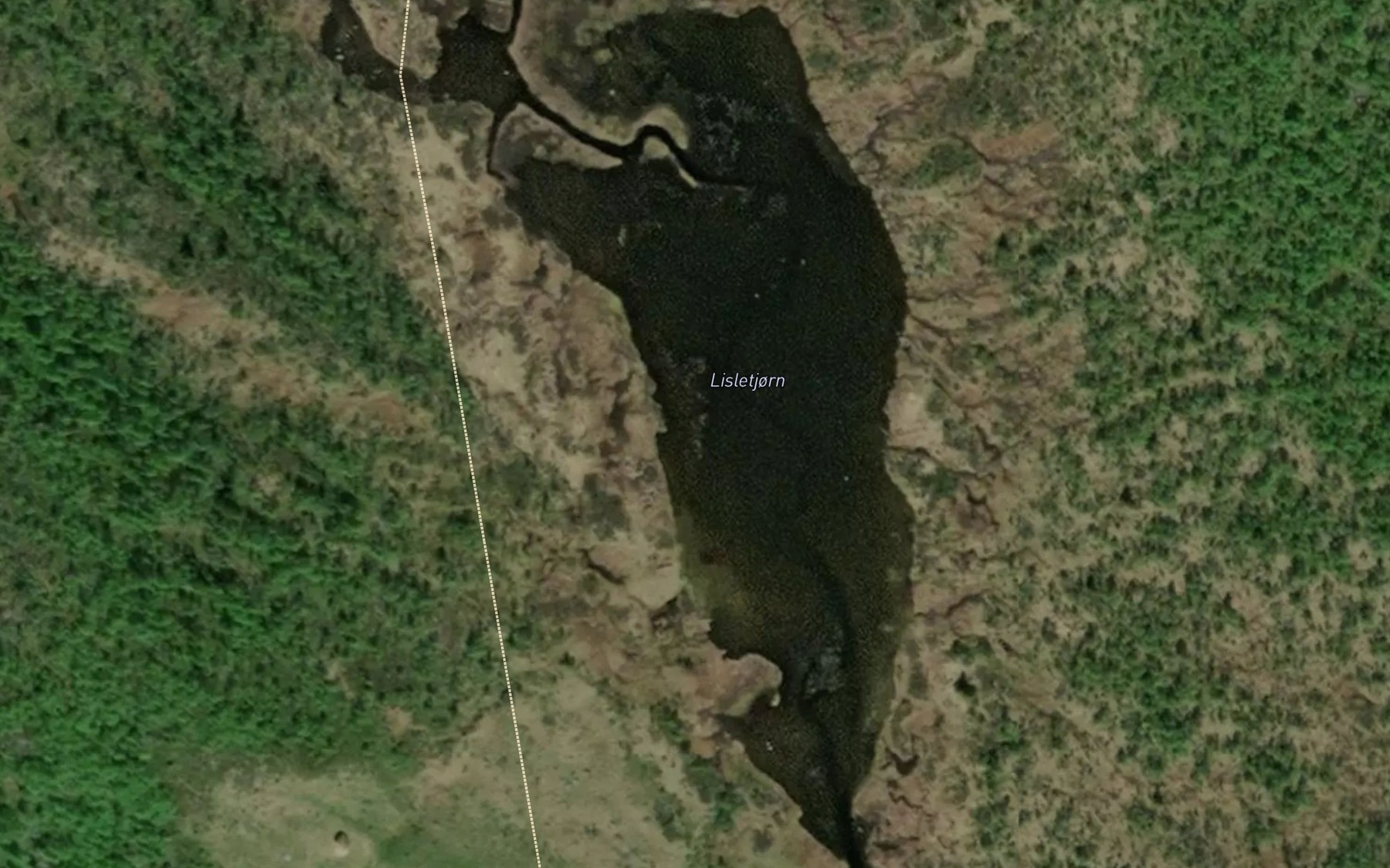 Satellite map of the Lisletjorn