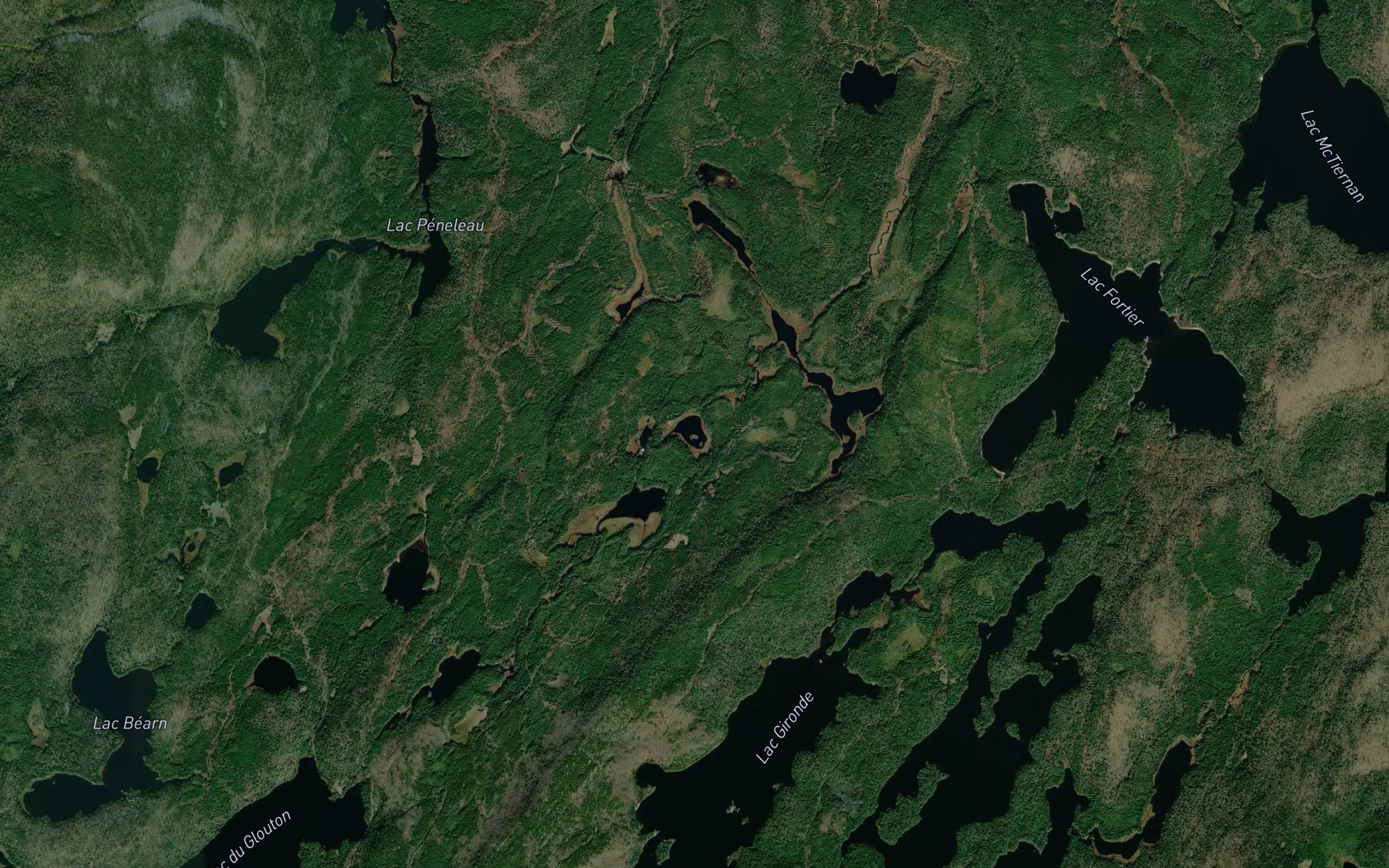 Satellite map of the Lac Cible