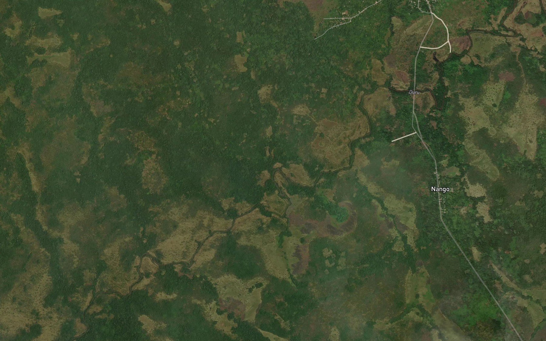 Satellite map of the Akoango