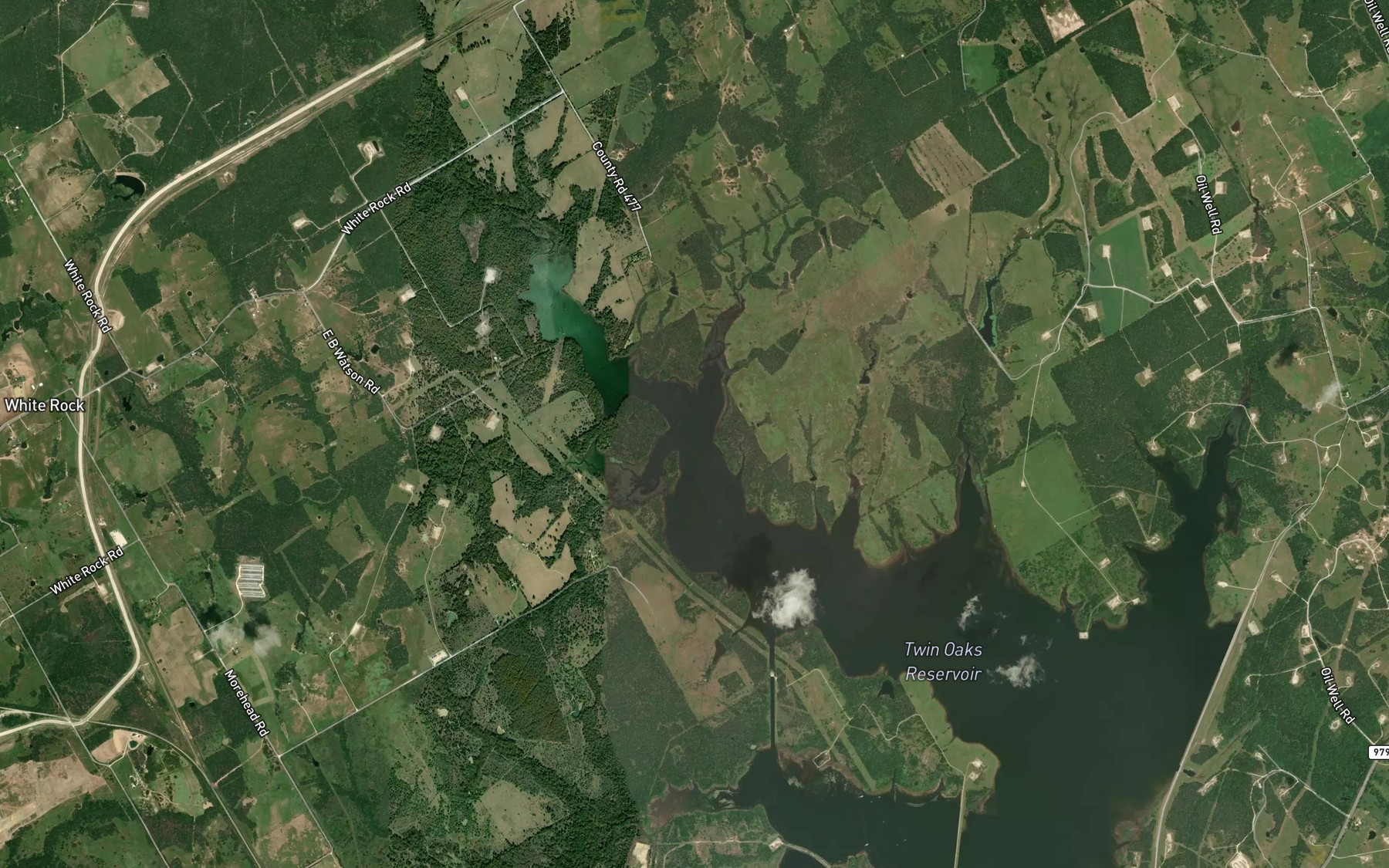Satellite map of the Long Branch