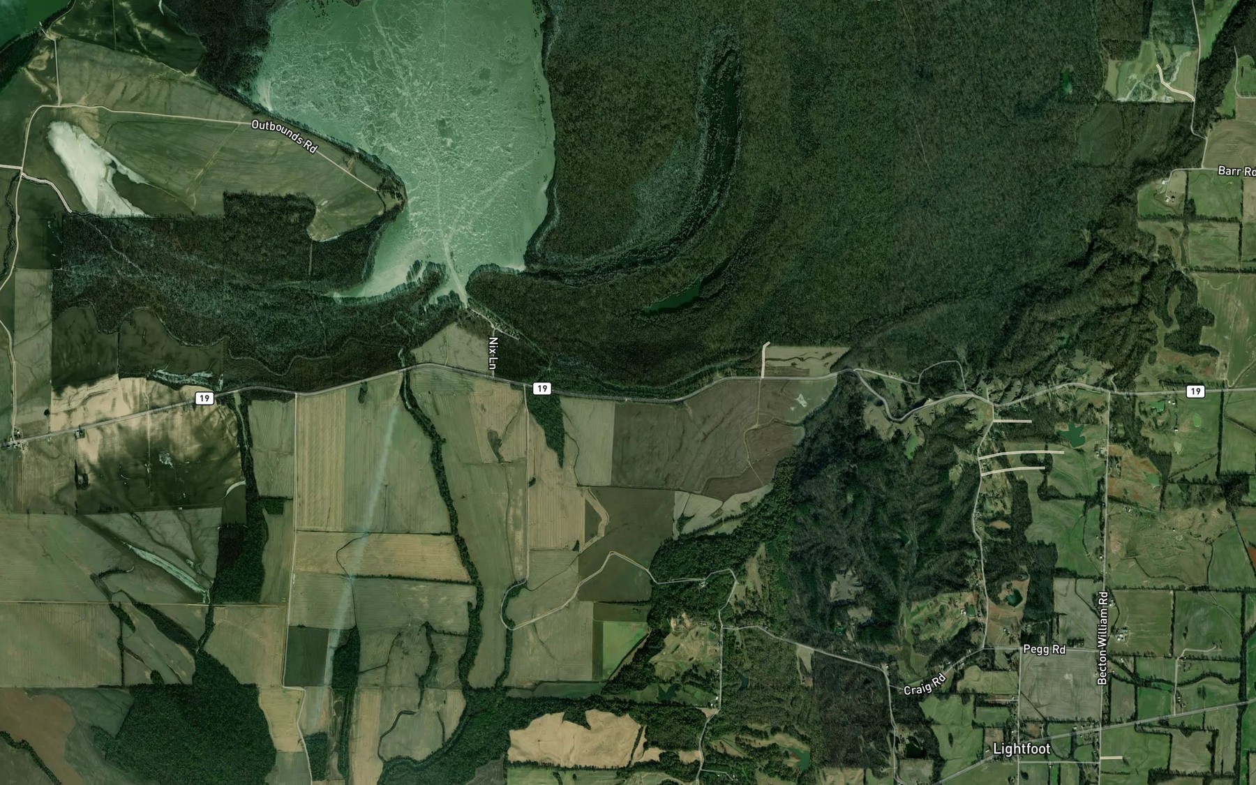 Satellite map of the The Reach