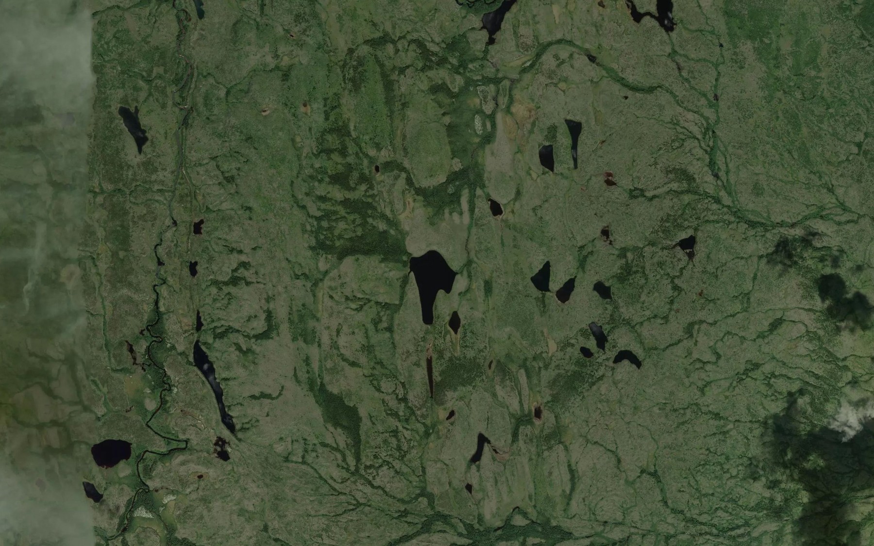 Satellite map of the Lac des Canaux