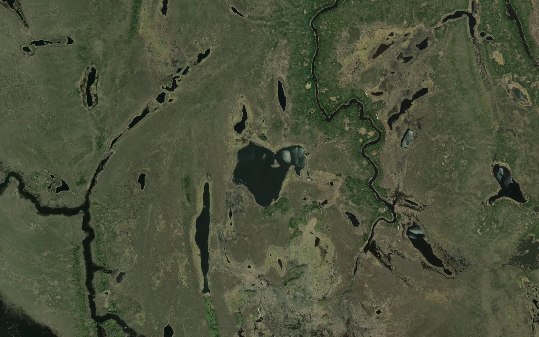 Satellite map of the Denlumungut Lake