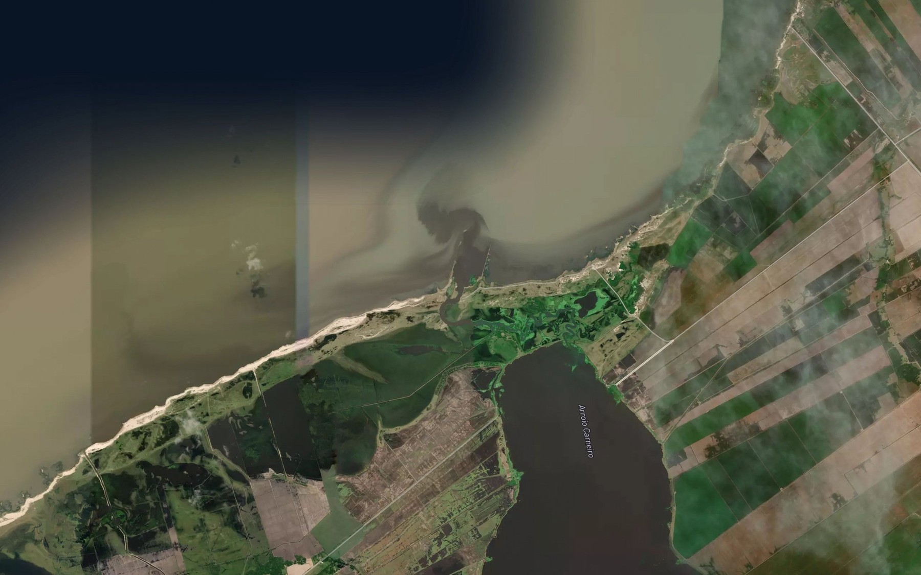 Satellite map of the Arroio do Carneiro