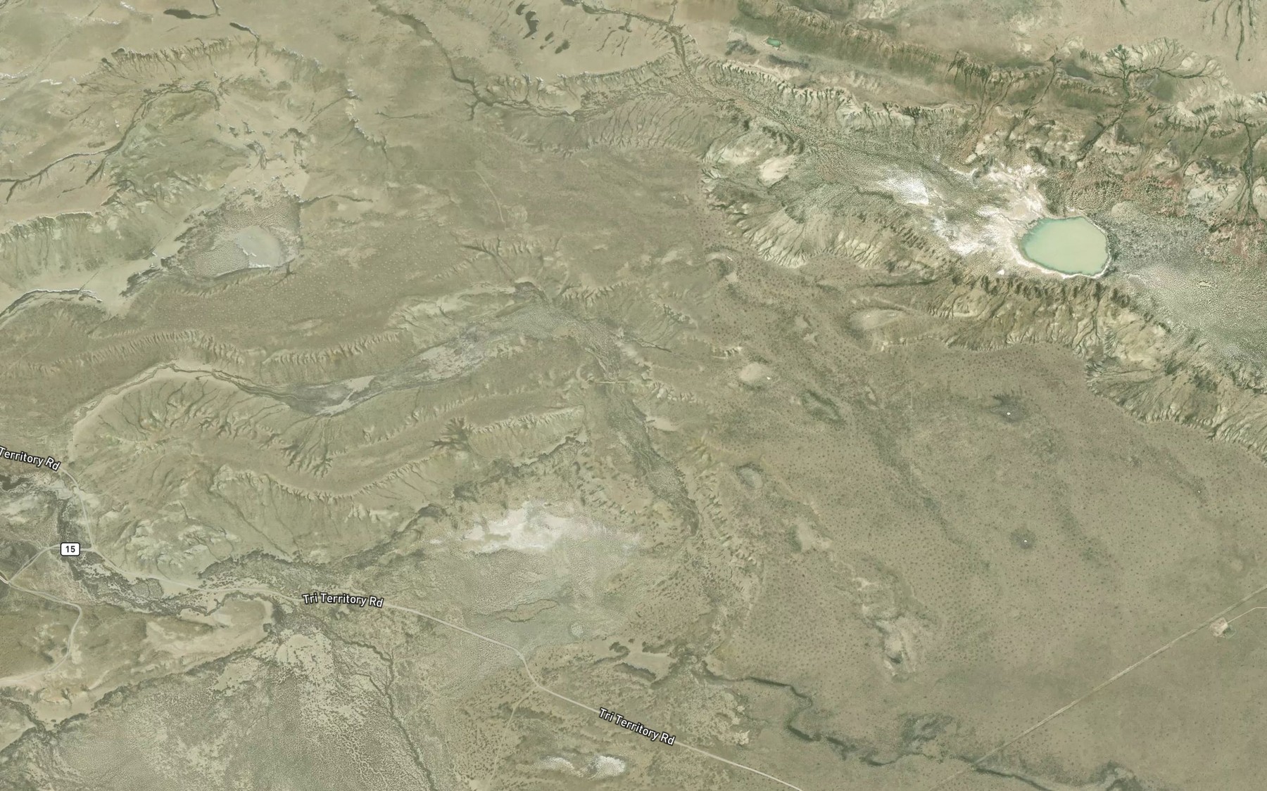 Satellite map of the Rambaud Number 2 Reservoir
