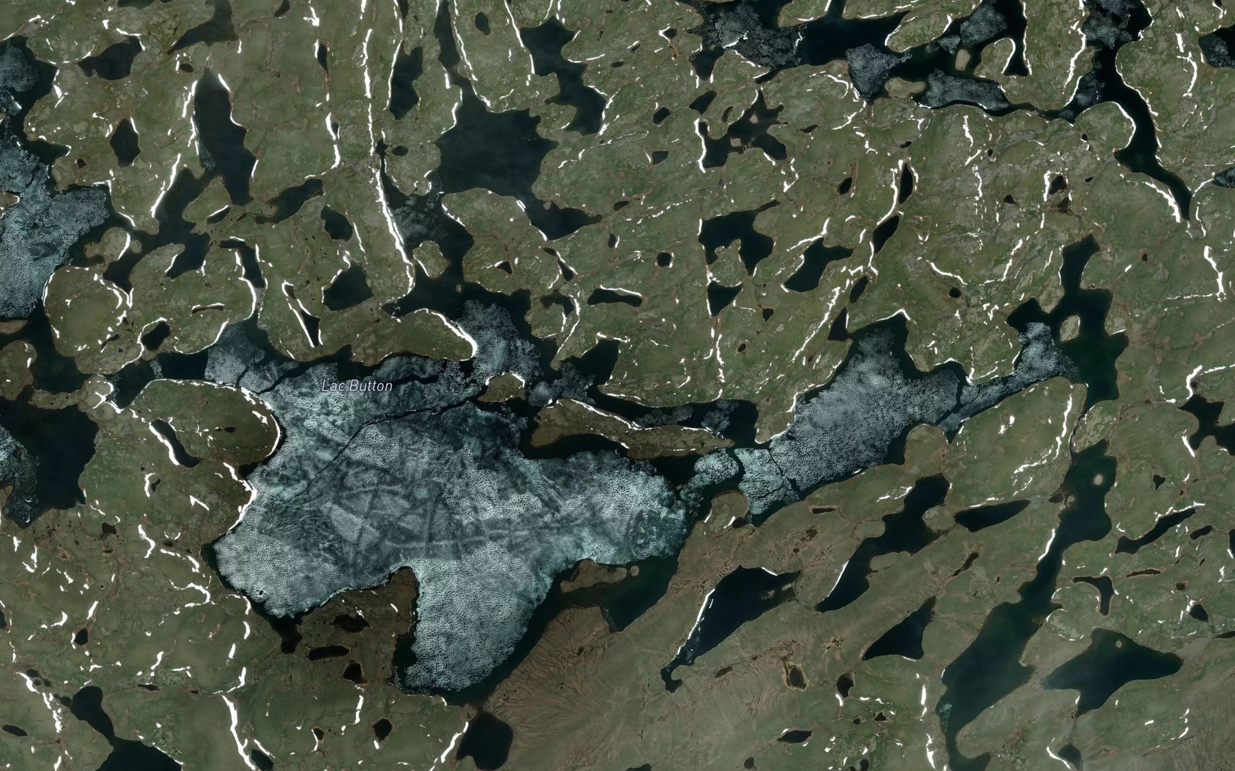 Satellite map of the Lac Button