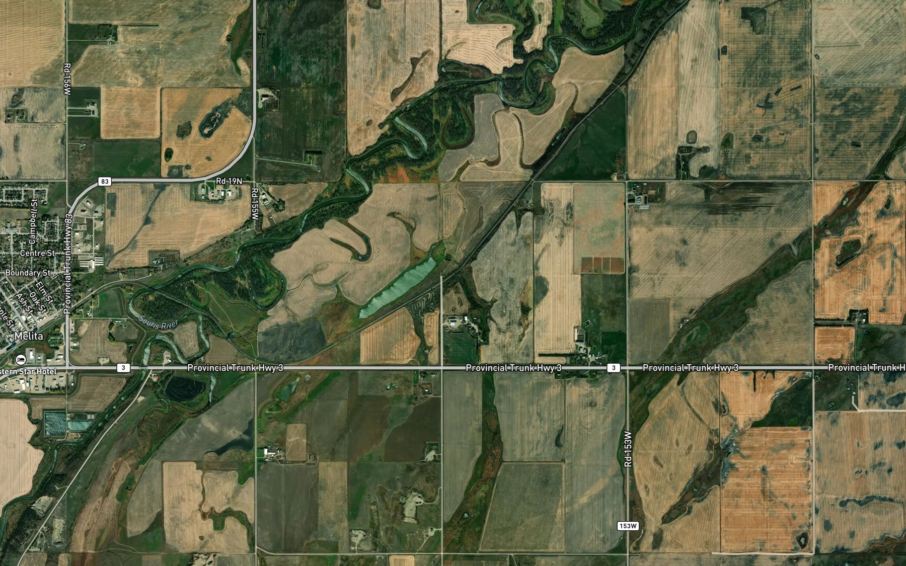 Satellite map of the Moreby Spring