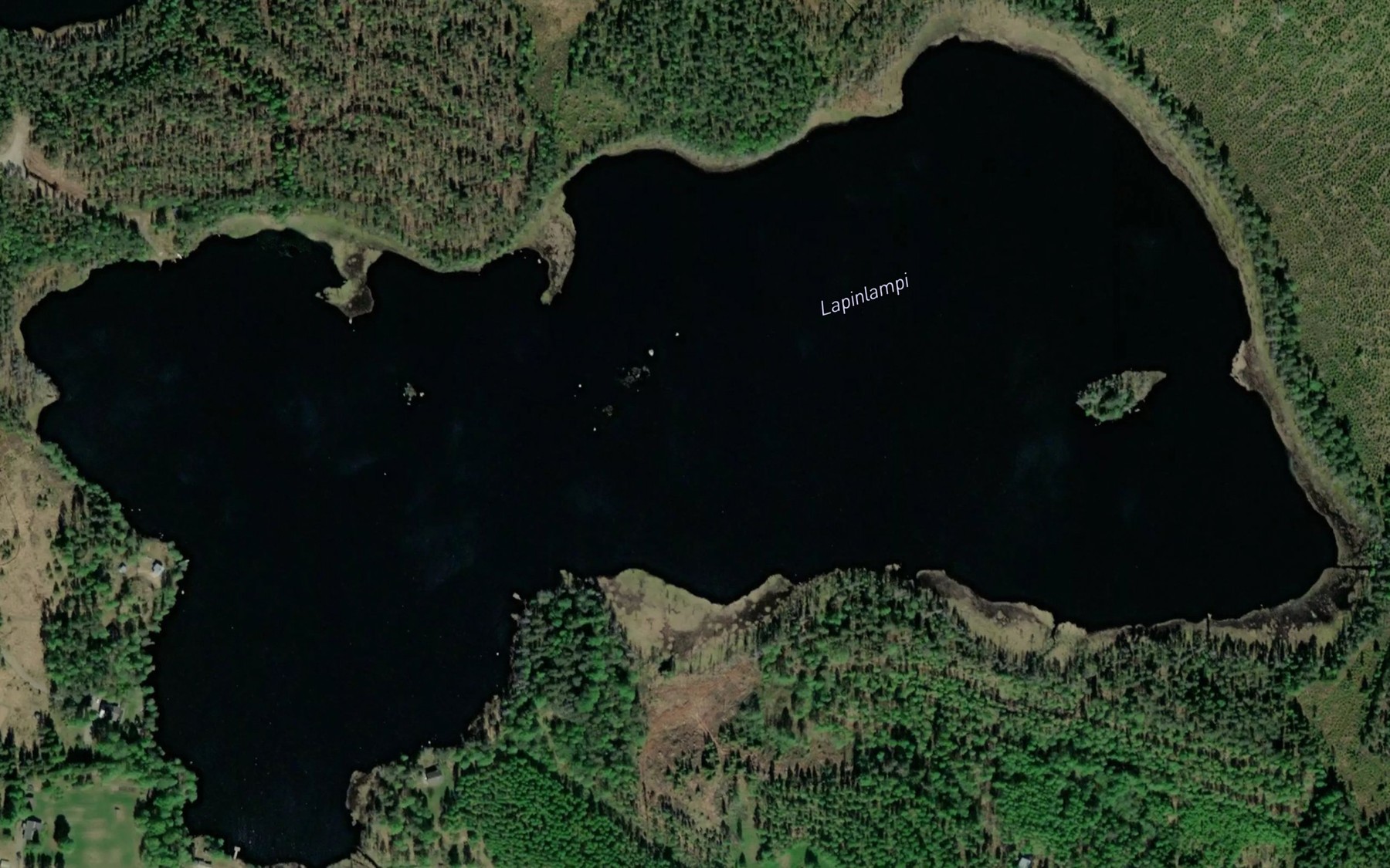 Satellite map of the Lapinlampi