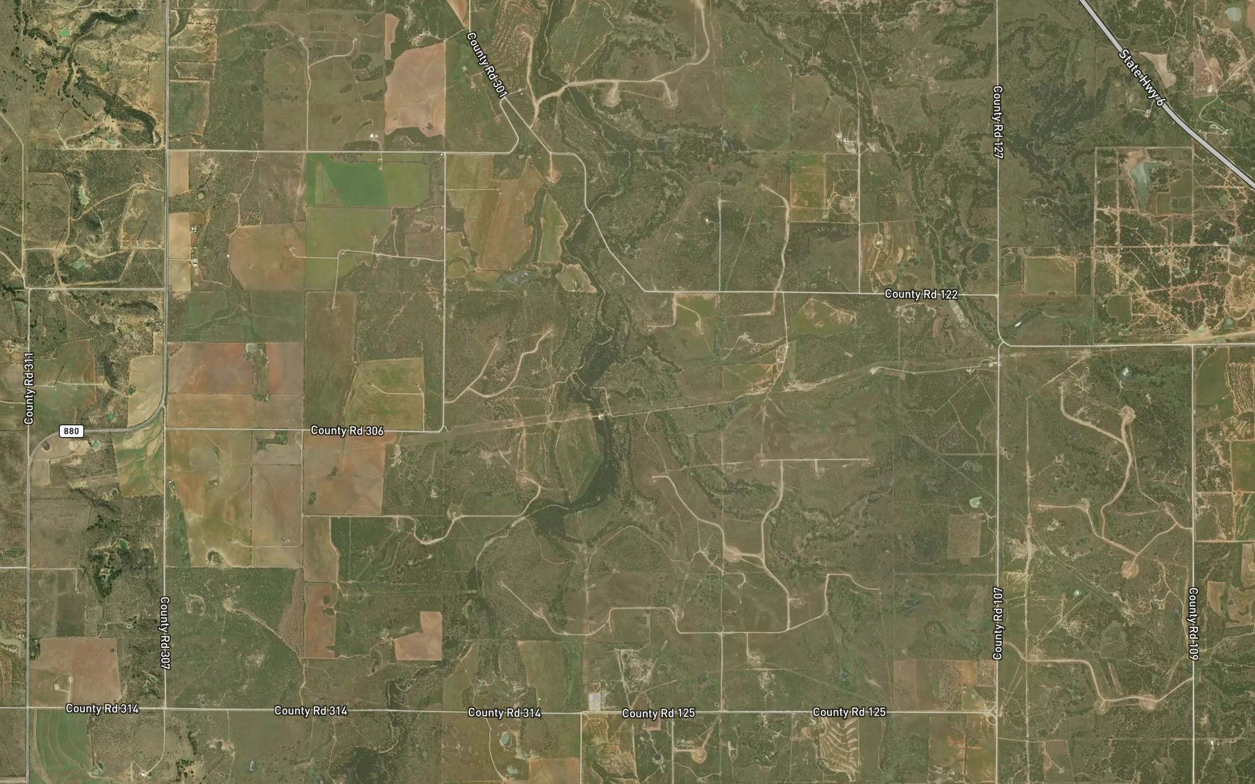 Satellite map of the Battle Creek Channel Lake