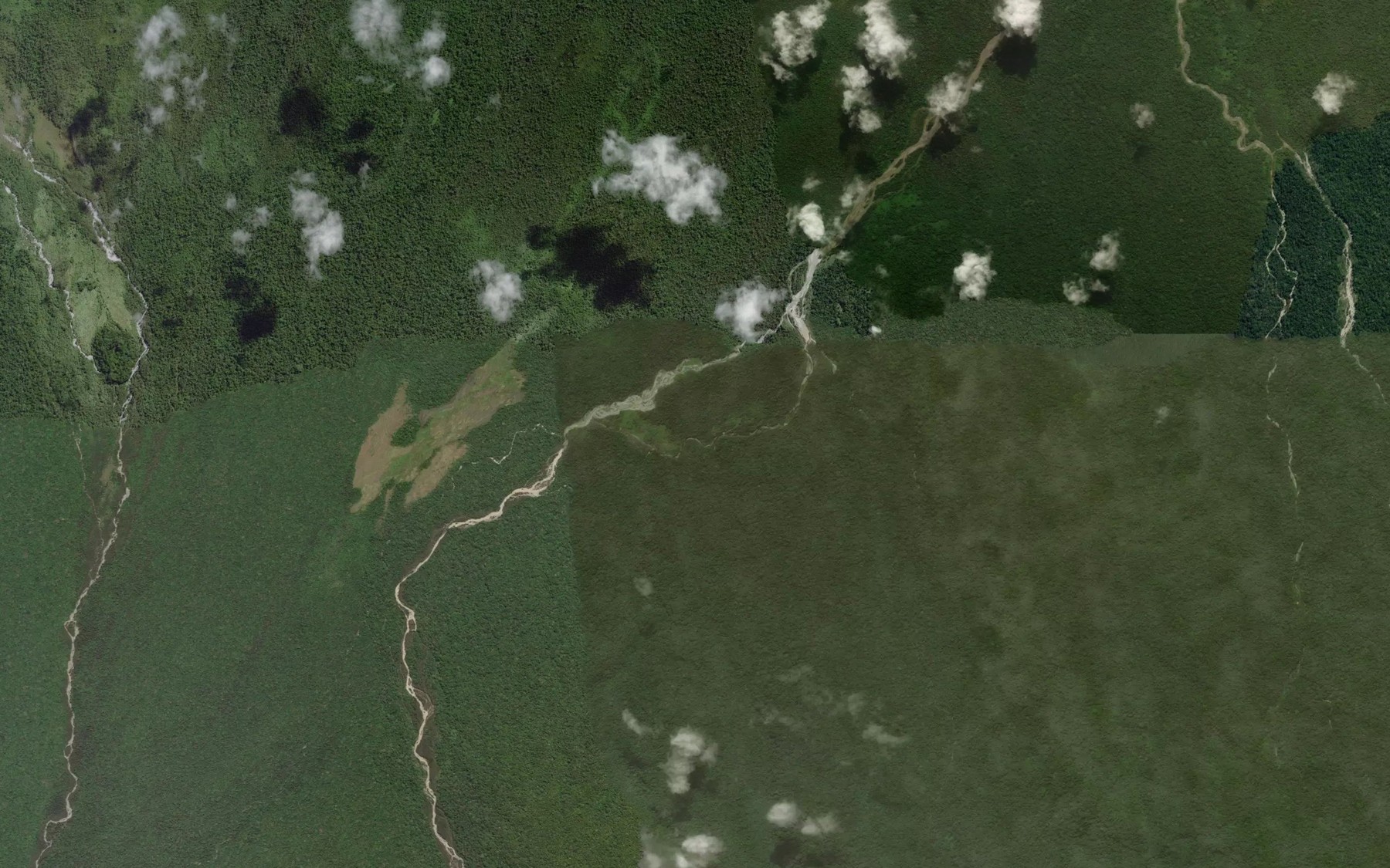 Satellite map of the Dibou River