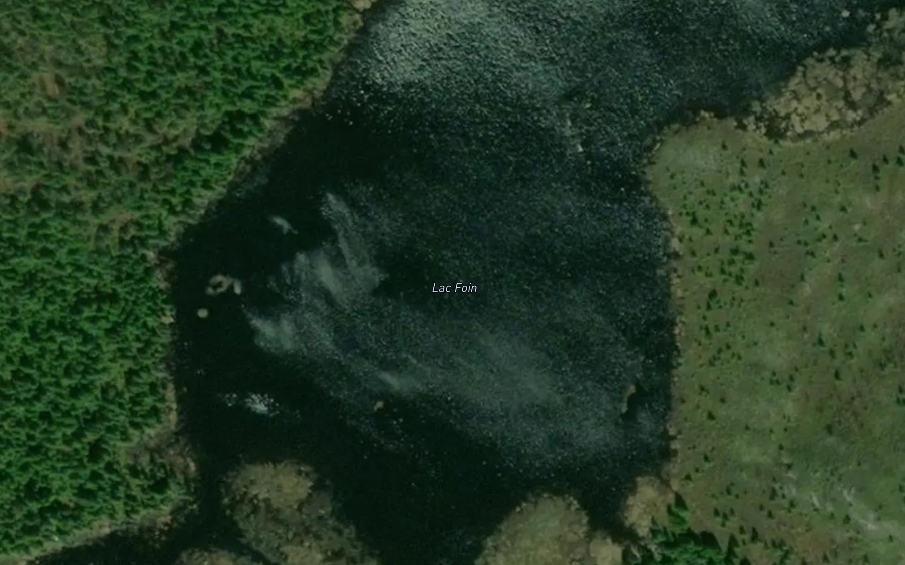 Satellite map of the Lac Foin