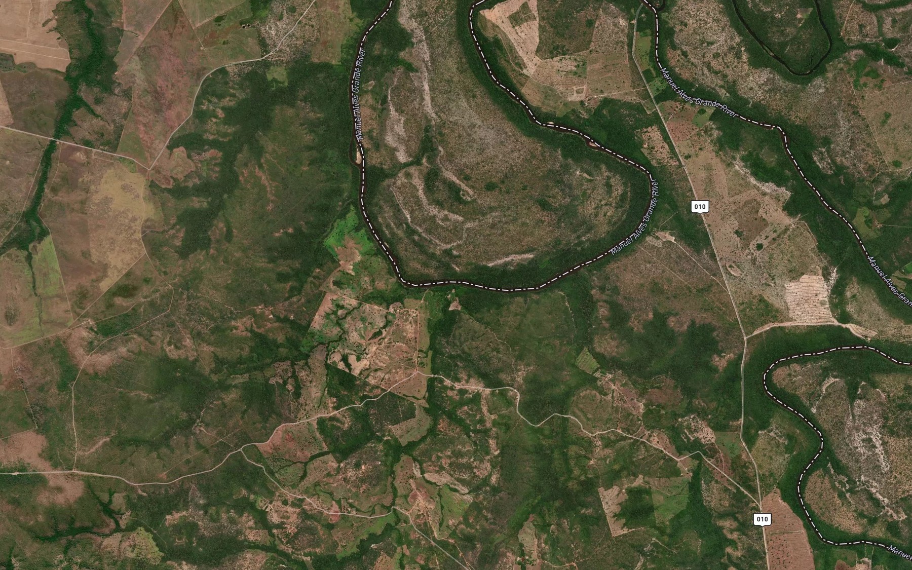 Satellite map of the Riacho Grande