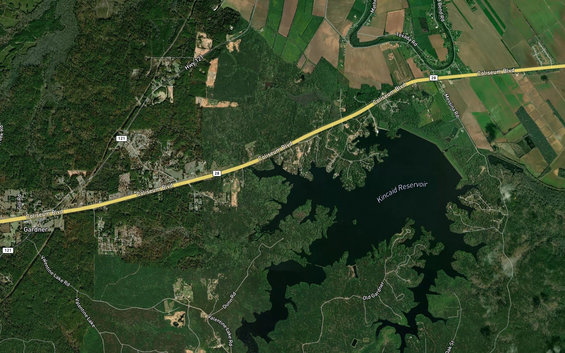 Satellite map of the Sibley Branch