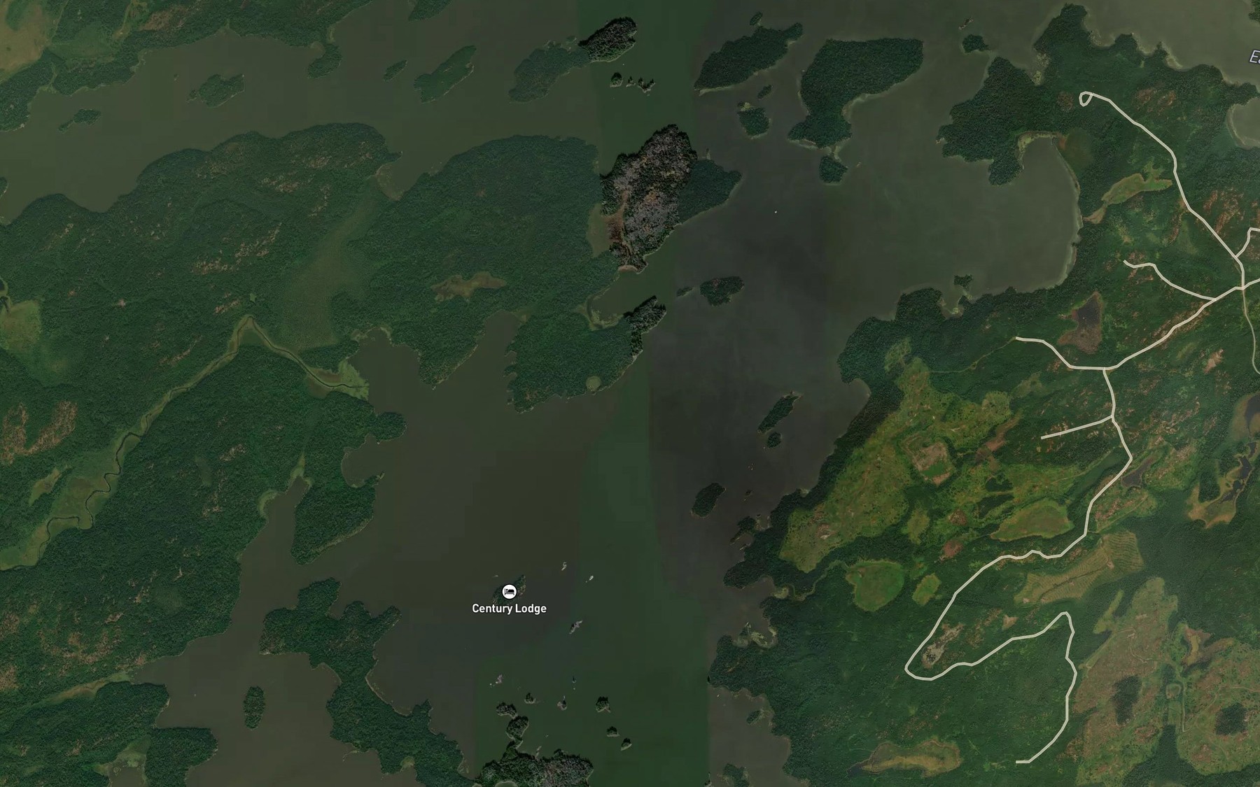 Satellite map of the Osbourne Bay