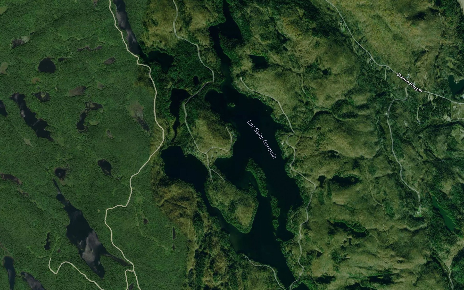 Satellite map of the Lac Saint-Germain