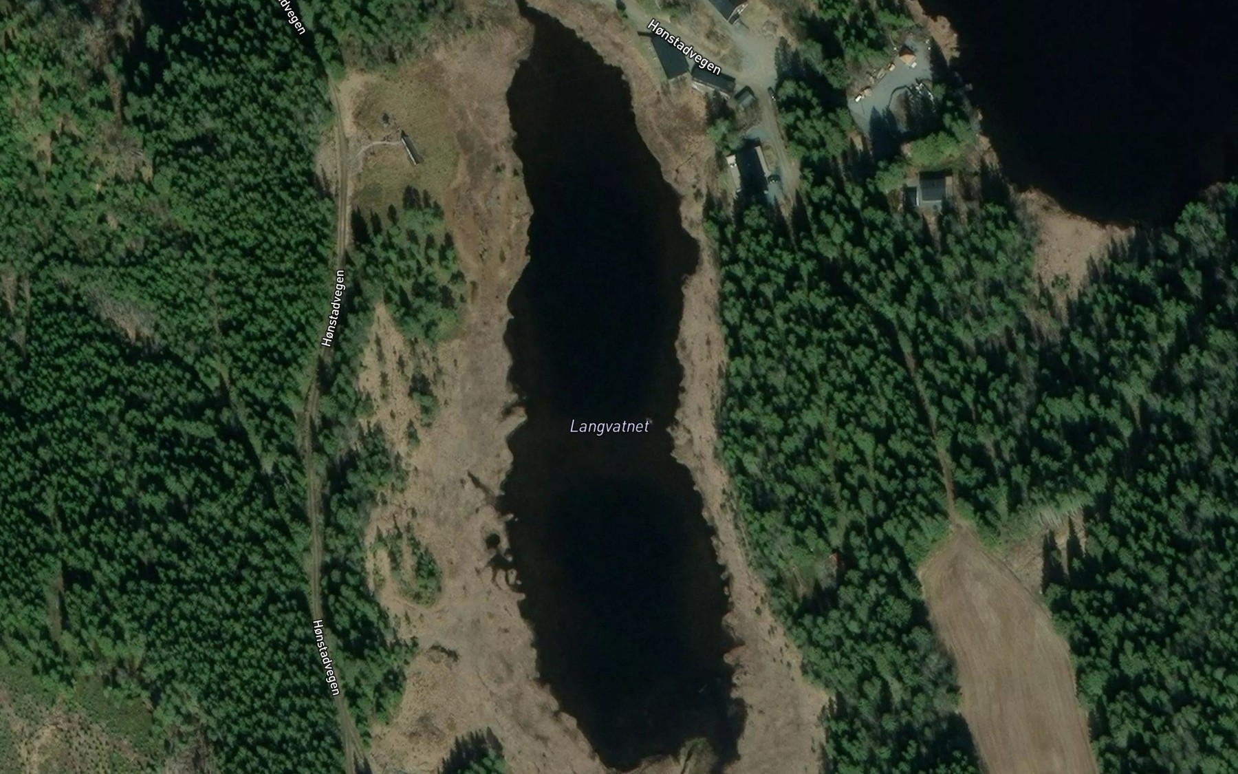 Satellite map of the Langvatnet