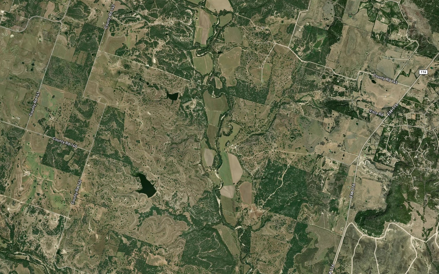 Satellite map of the Riley Branch