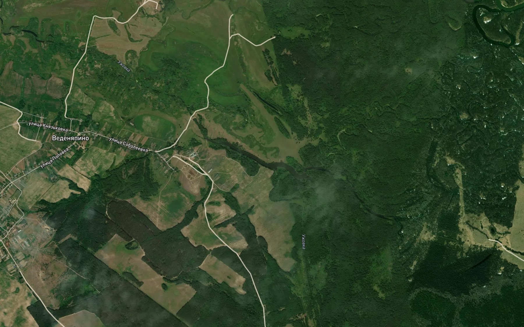 Satellite map of the Ozero Mordovskoye