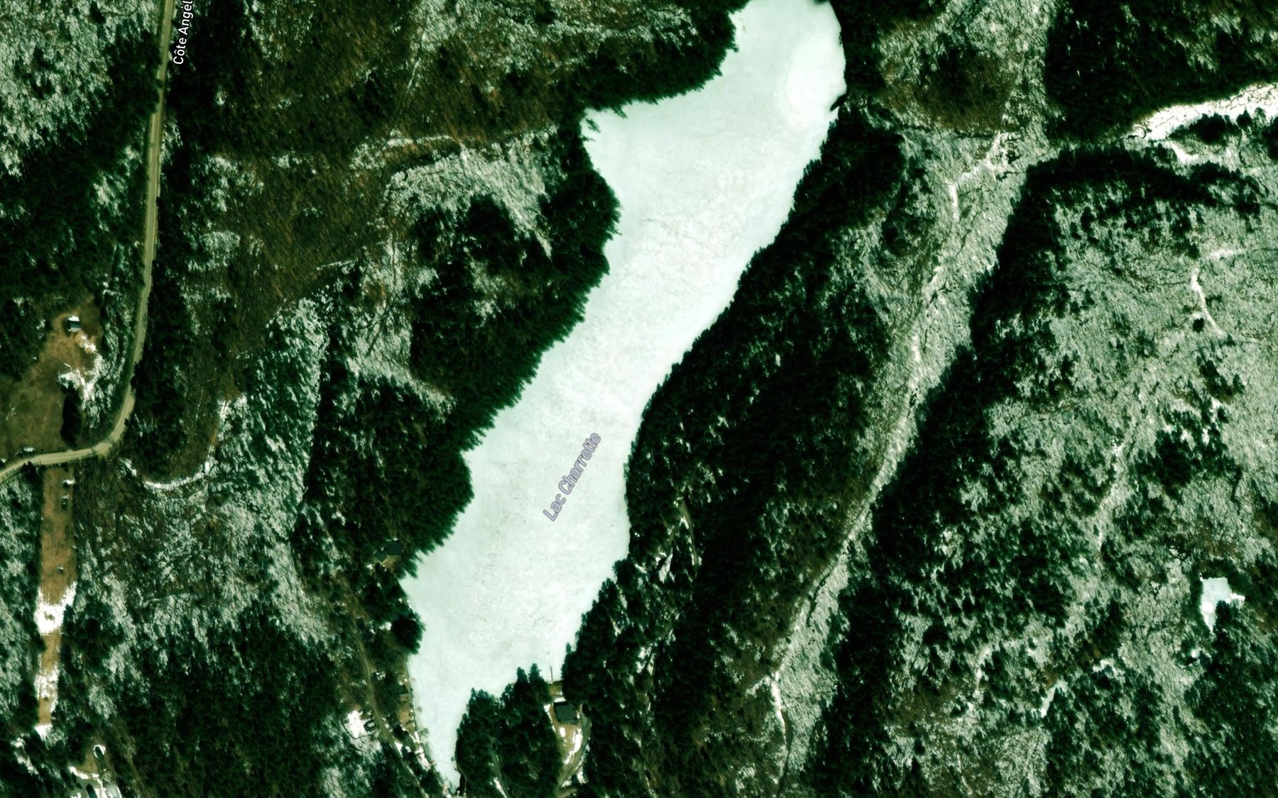 Satellite map of the Lac Charette