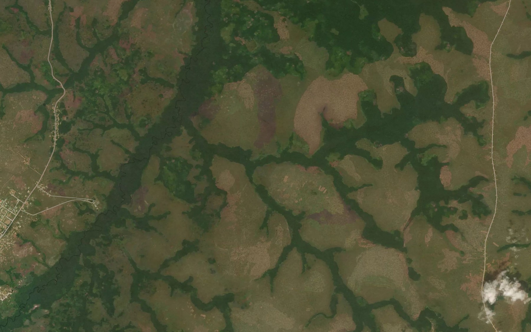 Satellite map of the Essessengue