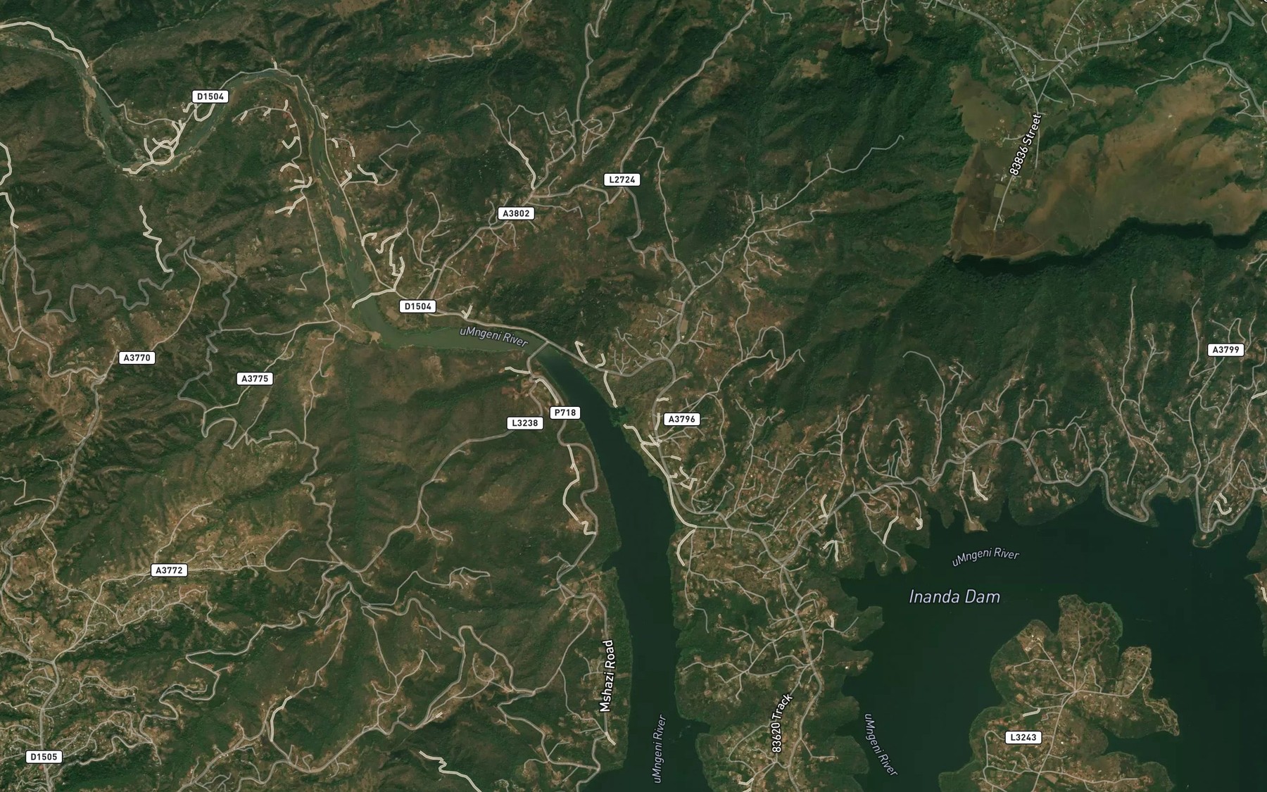 Satellite map of the aMatata