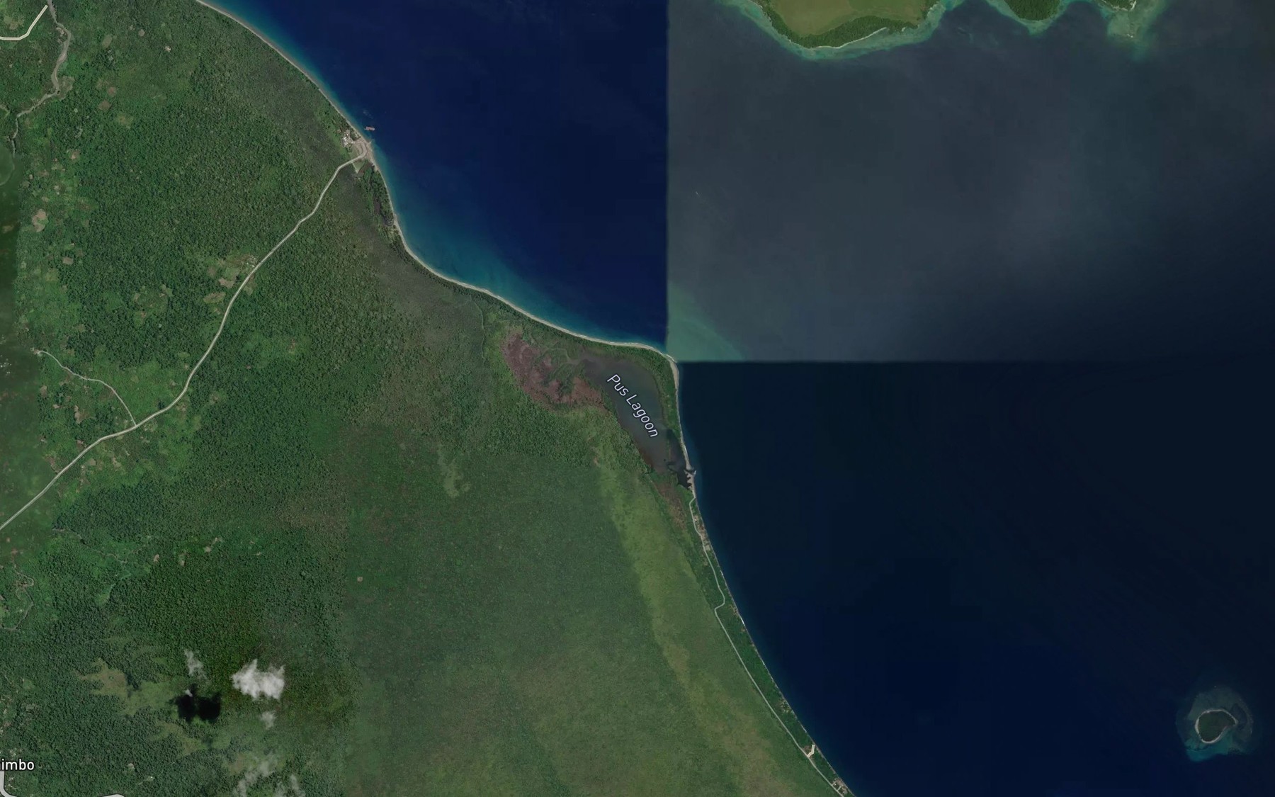Satellite map of the Pus Lagoon