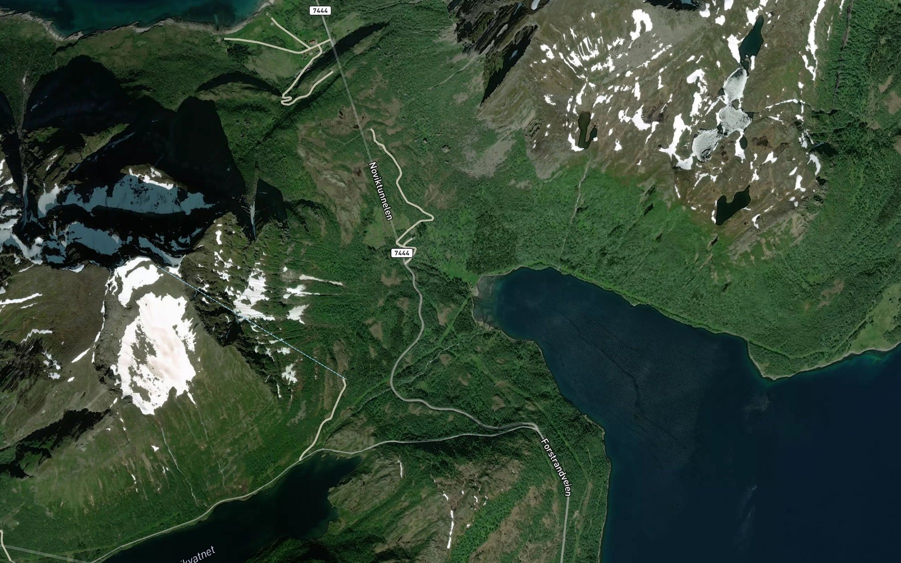 Satellite map of the Vokkelva