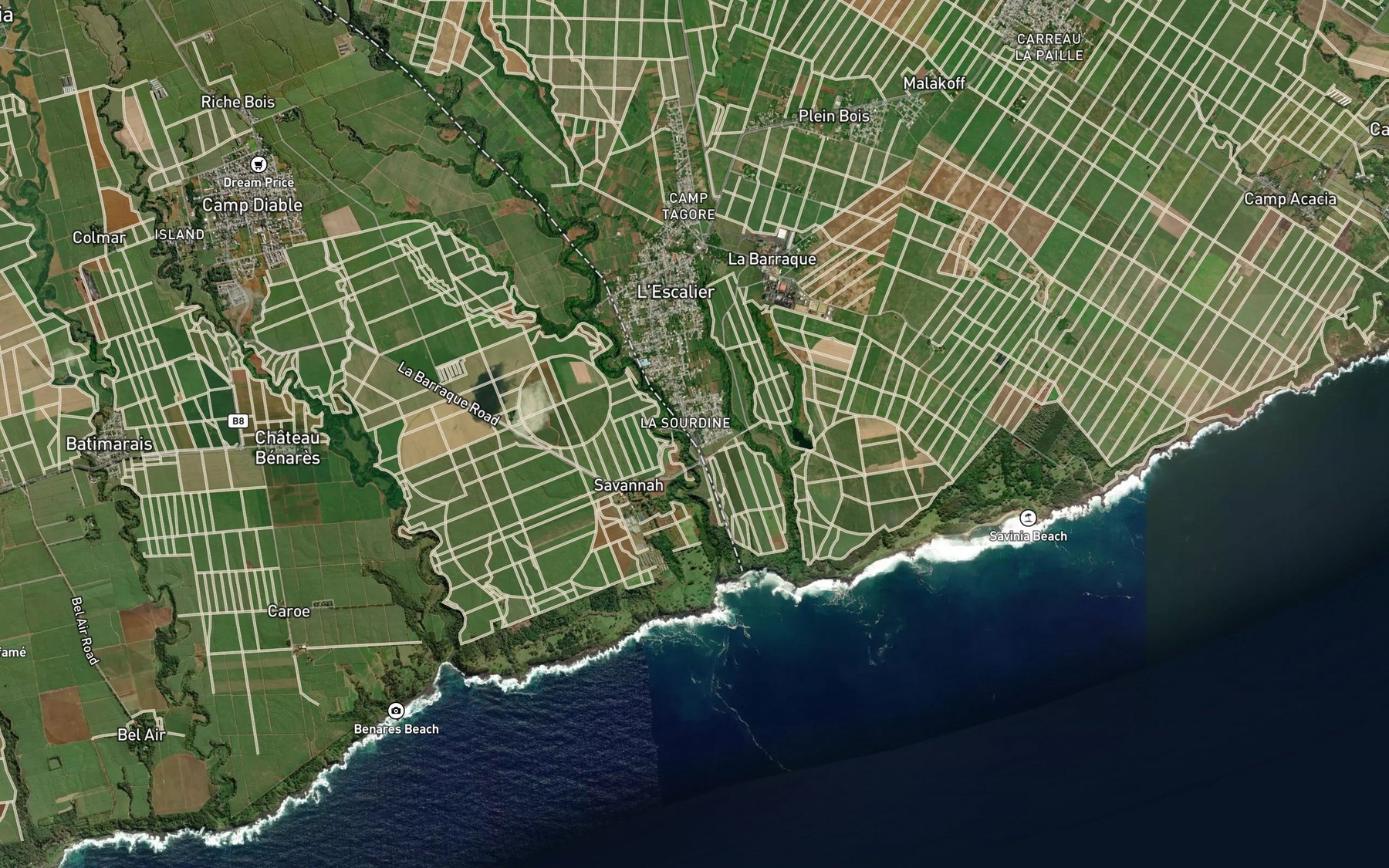 Satellite map of the Ruisseau Kennel