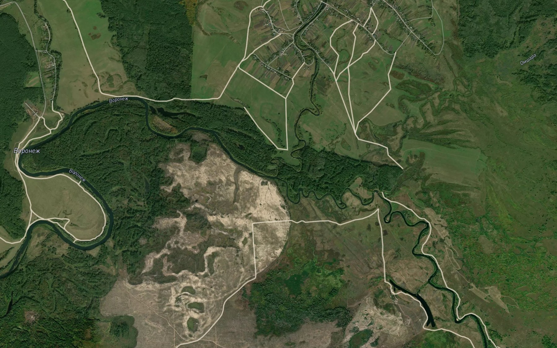 Satellite map of the Stanovaya