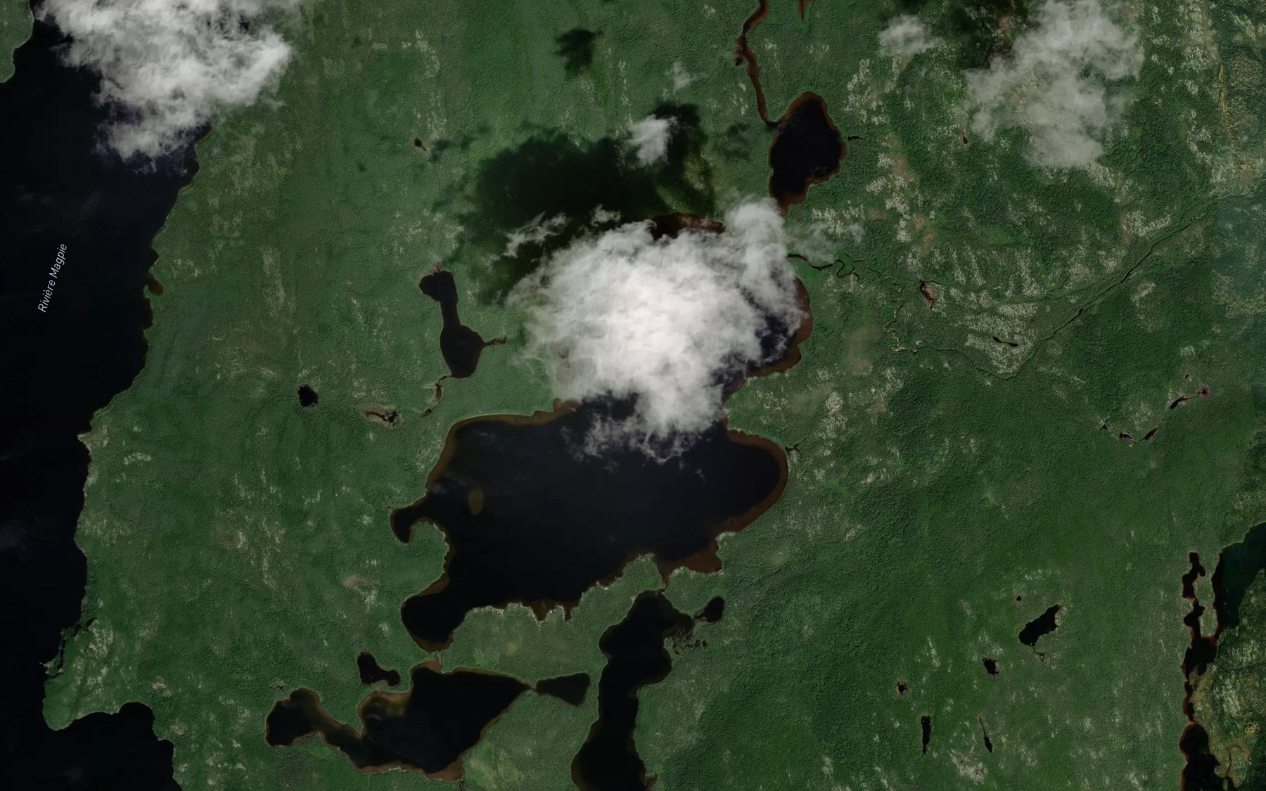Satellite map of the Lac Nouel