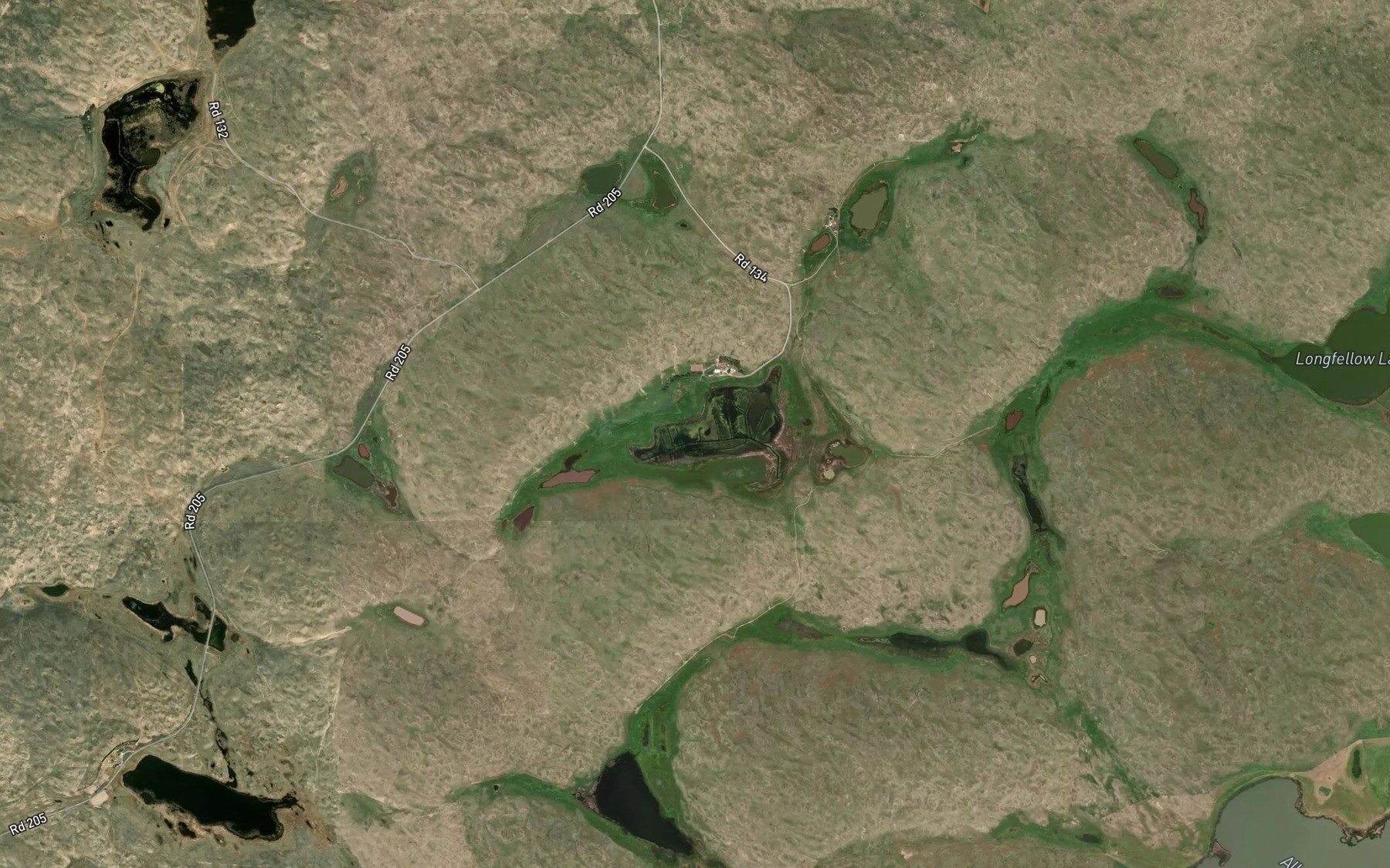 Satellite map of the R Kincaid Lake