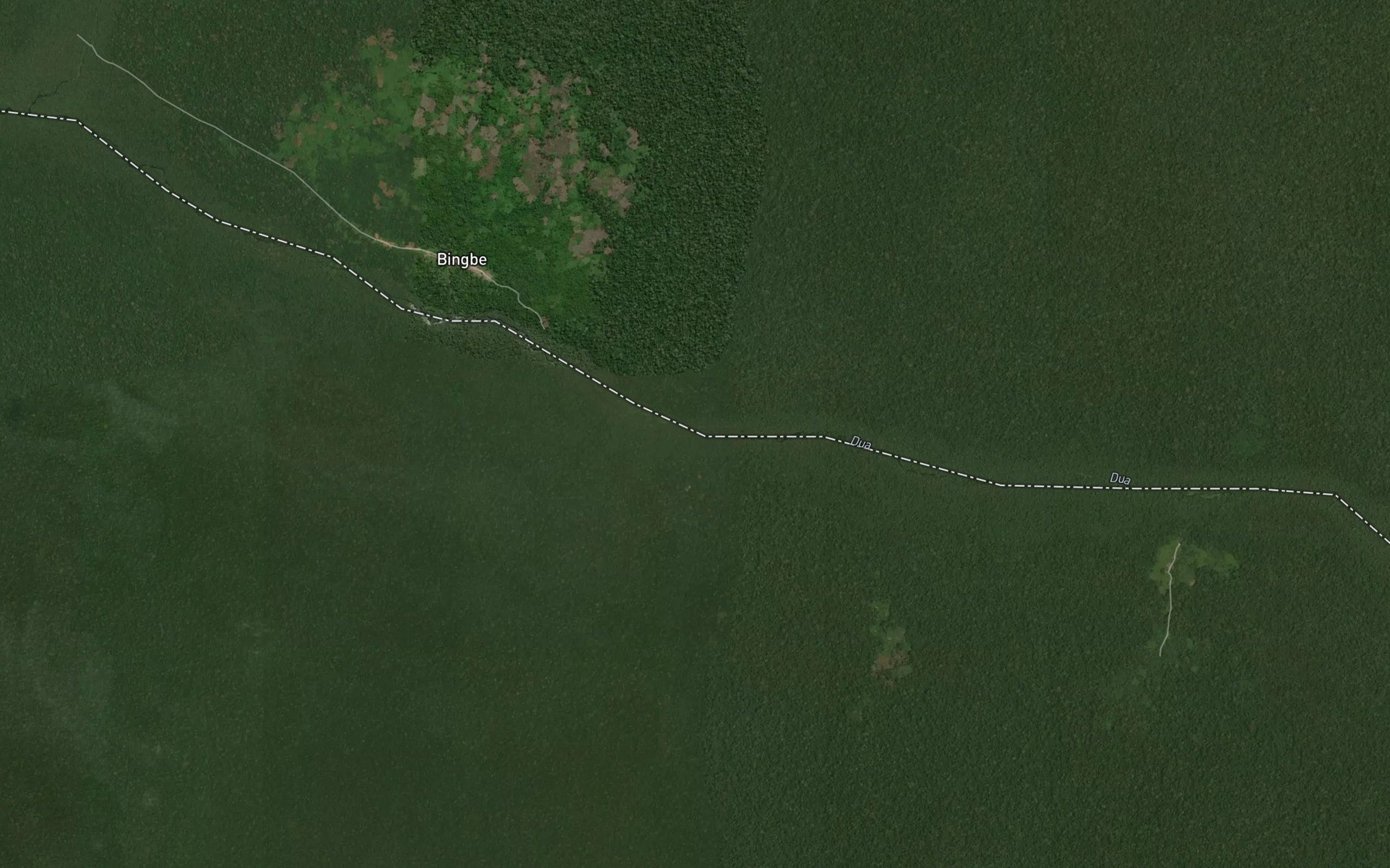 Satellite map of the Gingali