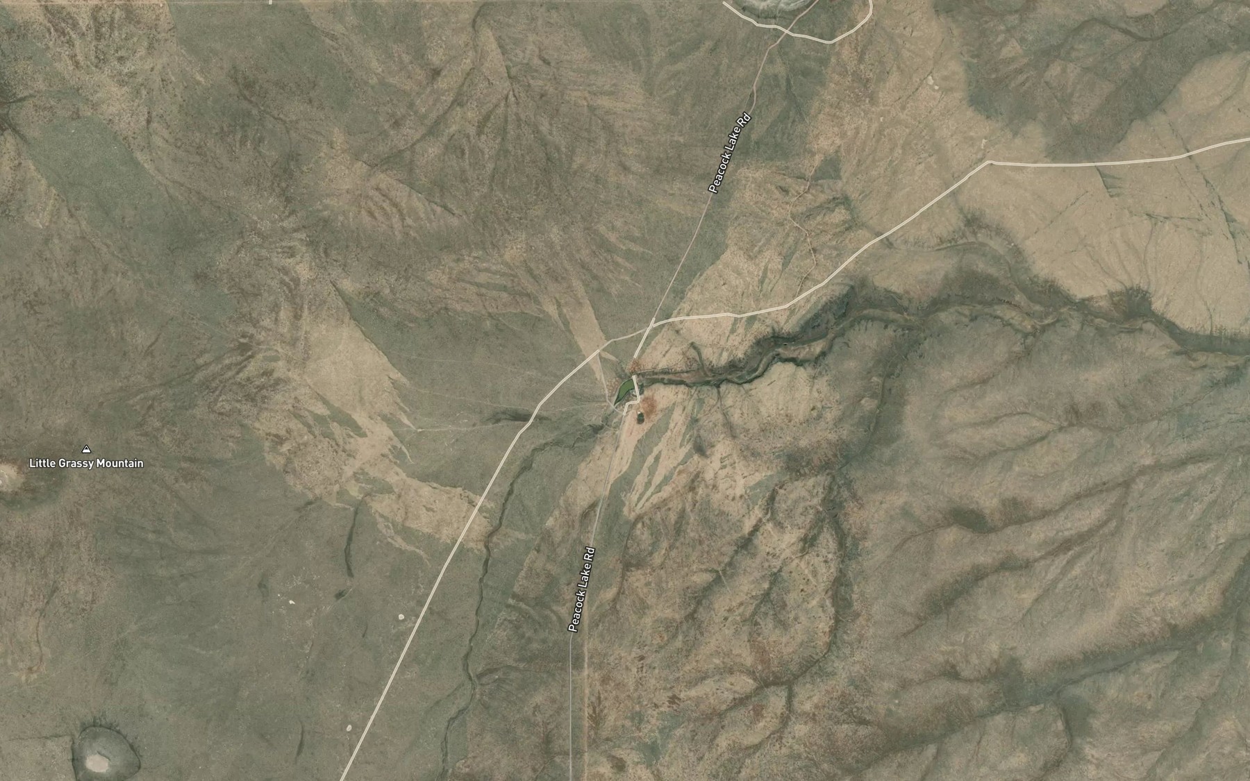 Satellite map of the Antelope Reservoir