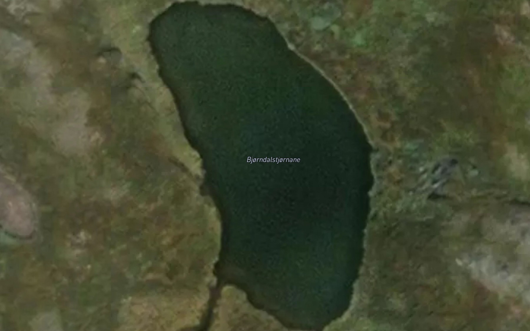 Satellite map of the Bjorndalstjornane