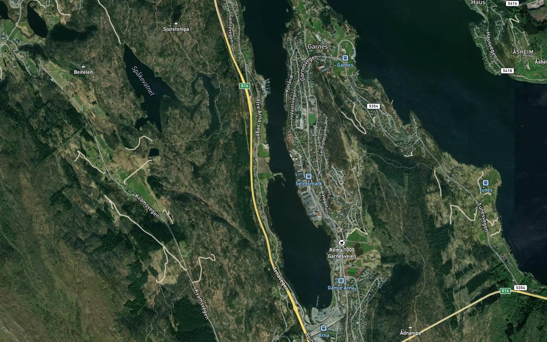 Satellite map of the Skaffarvika