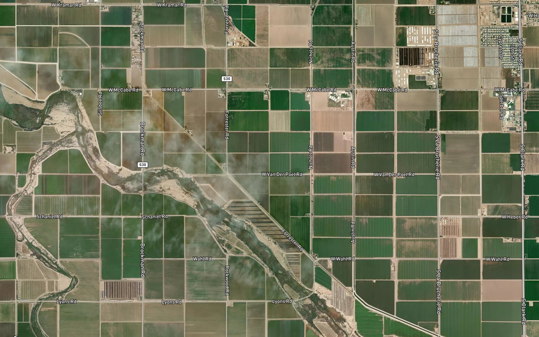 Satellite map of the Elder Lateral One
