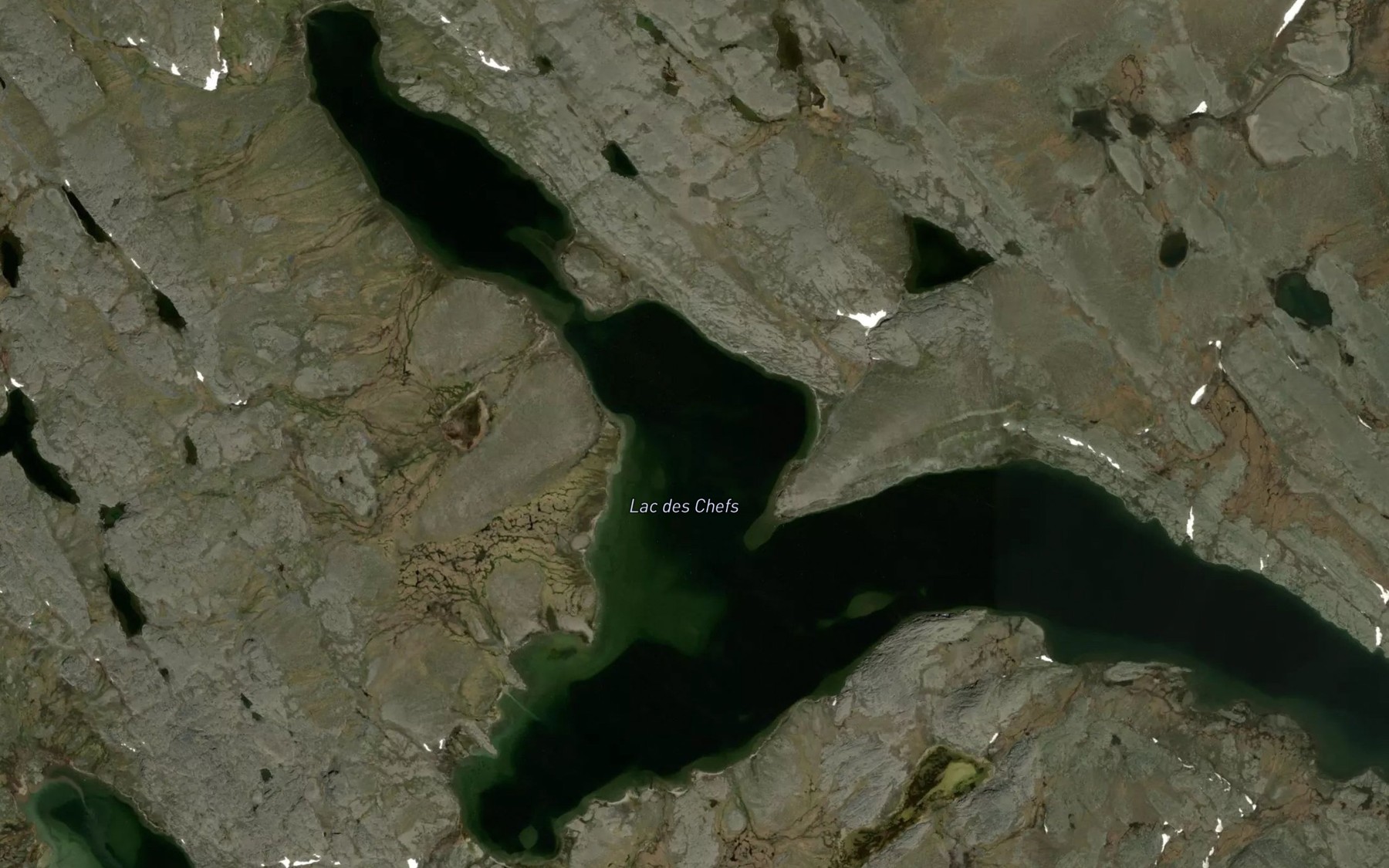 Satellite map of the Lac des Chefs