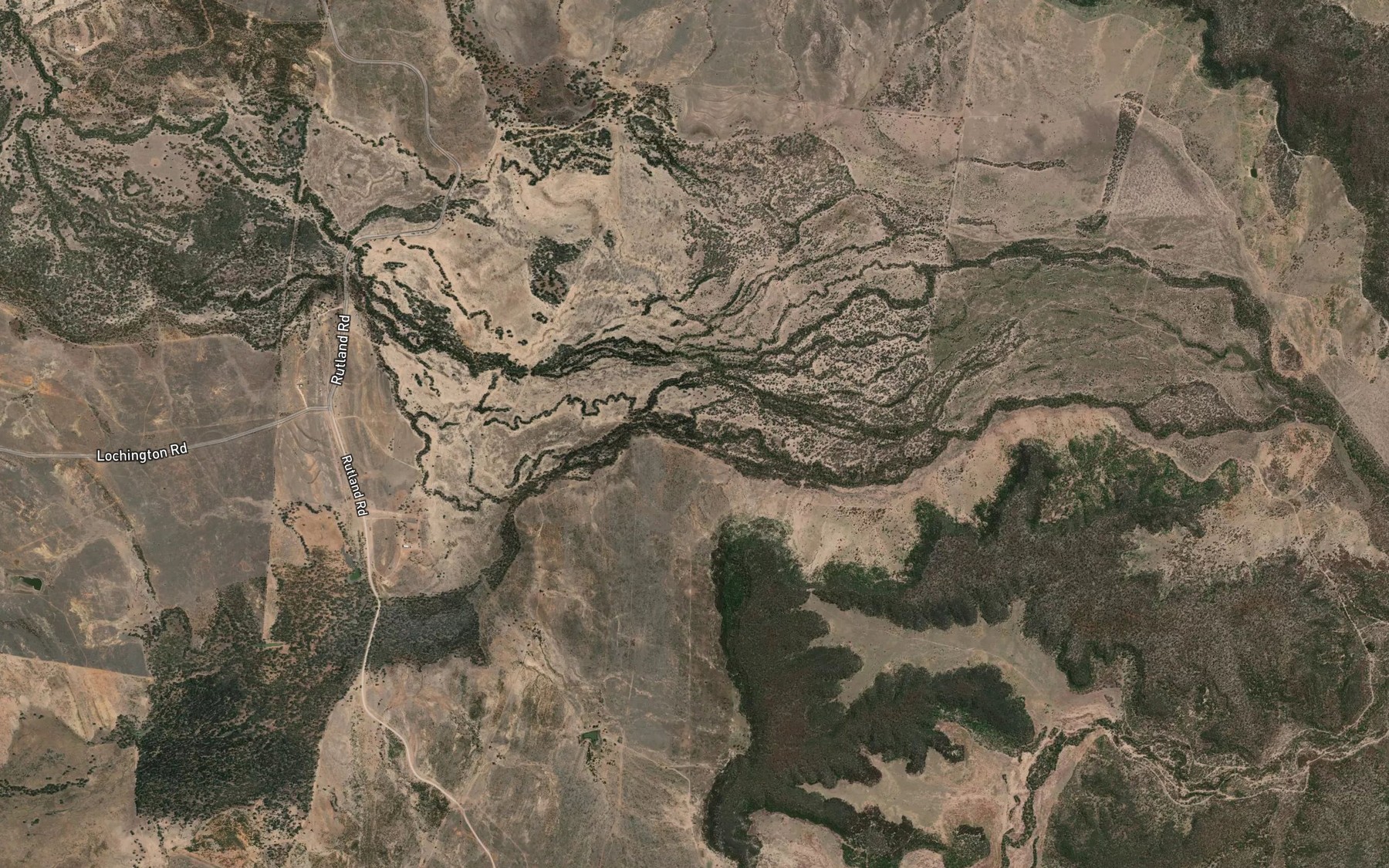 Satellite map of the Callistemon Creek