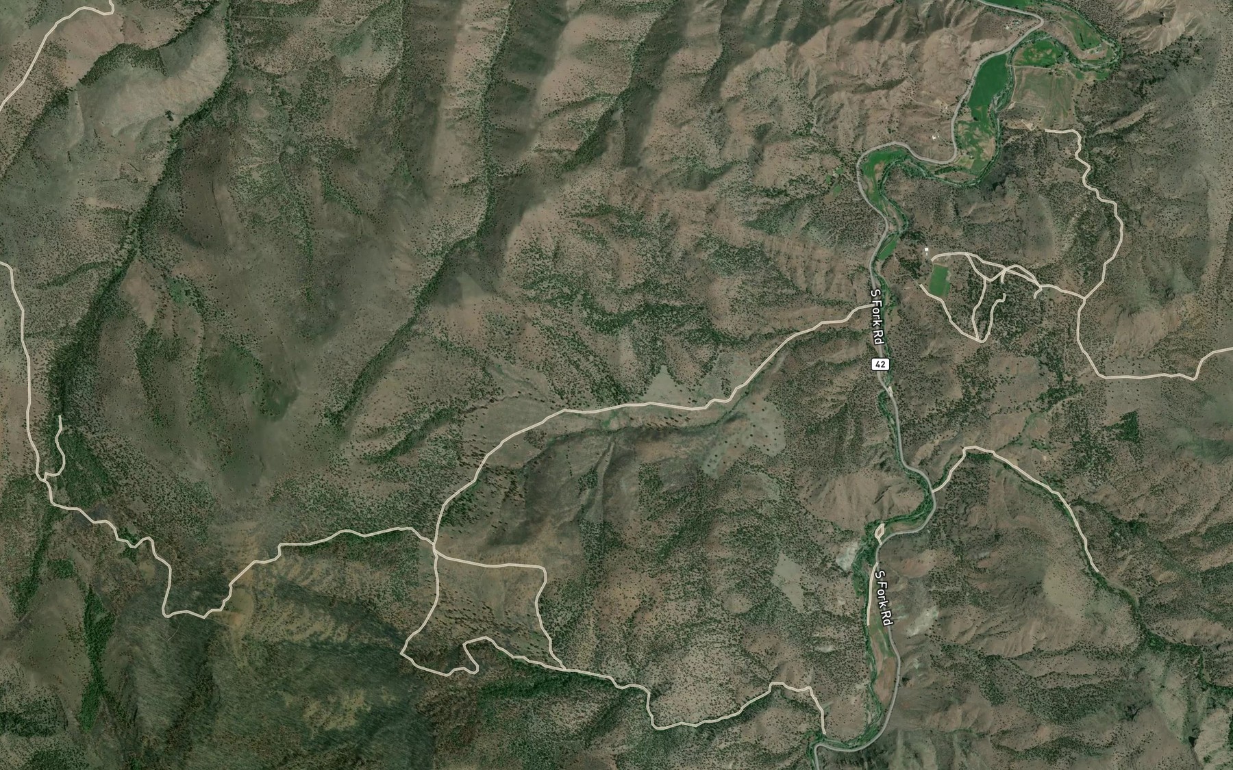 Satellite map of the Fort Basin Springs
