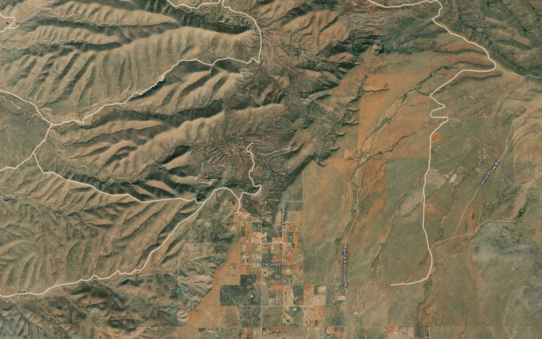 Satellite map of the Mud Spring