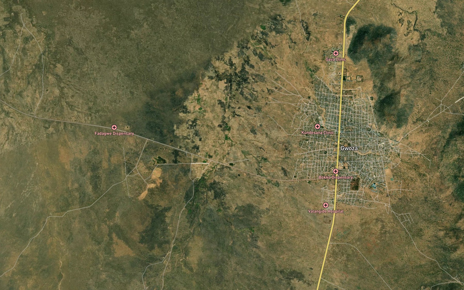 Satellite map of the Kogin Baladawa