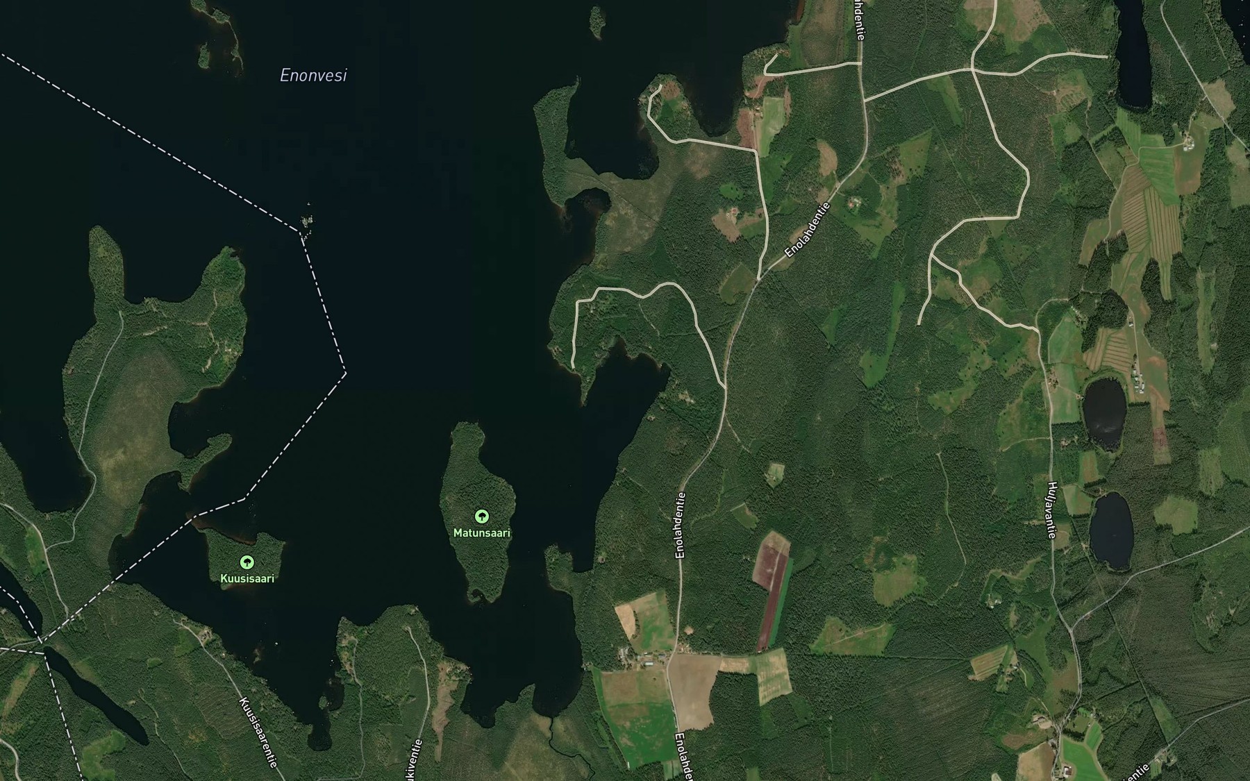 Satellite map of the Koivulahti