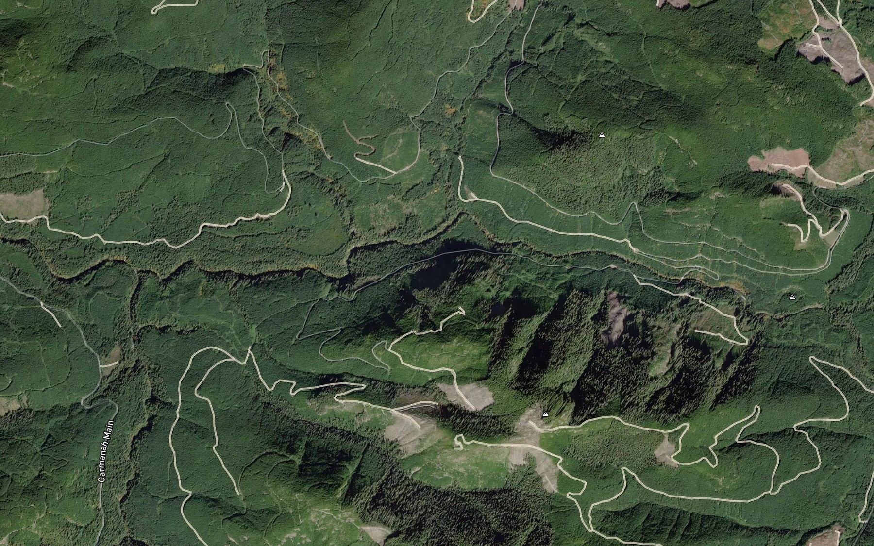 Satellite map of the Seven Mile Creek