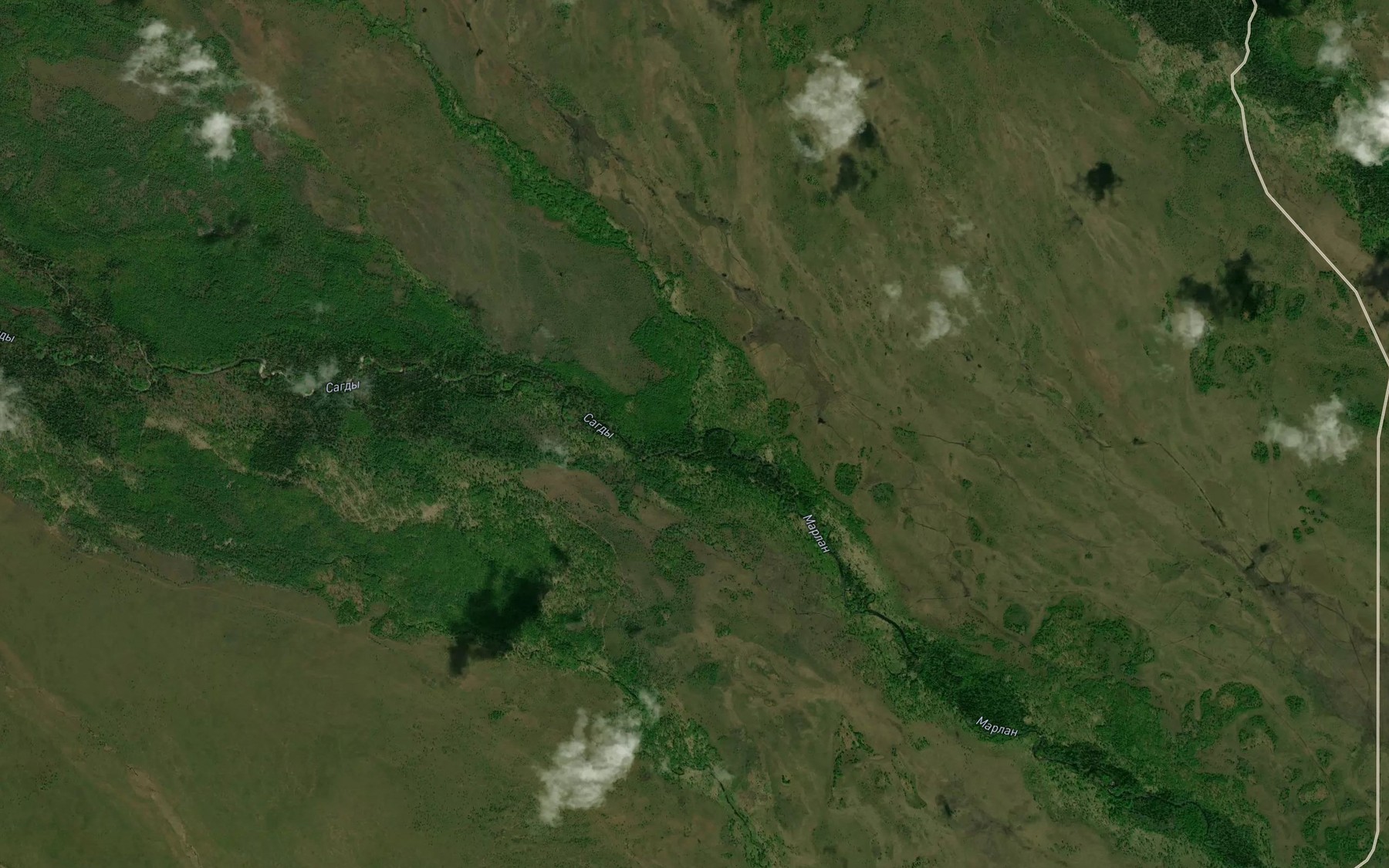 Satellite map of the Kolbo